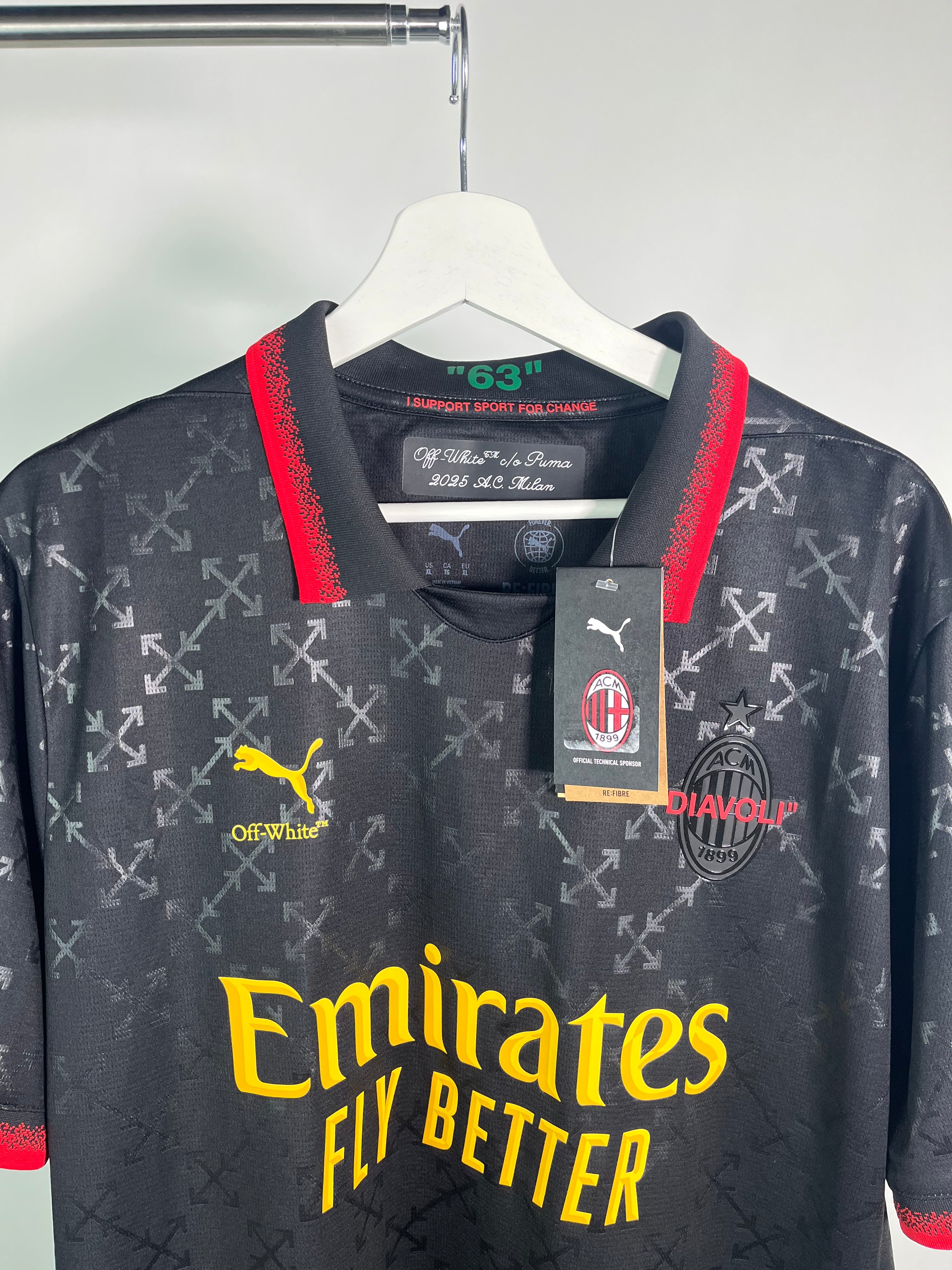 Jersey AC Milan Cuarta 2024 2025 OFF White *C/Etiquetas* (XL)