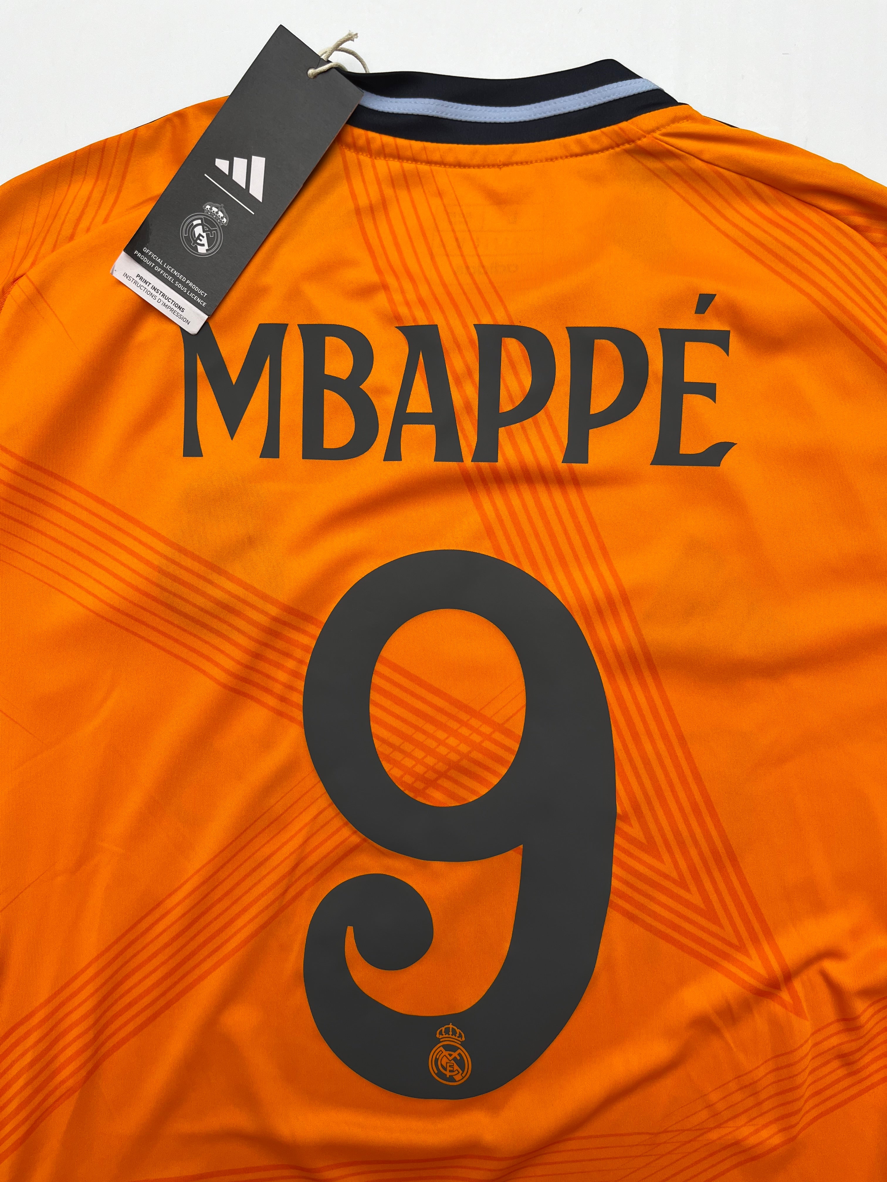 Jersey Real Madrid Visita 2024 2025 *C/Etiquetas* Kylian Mbappé (L)