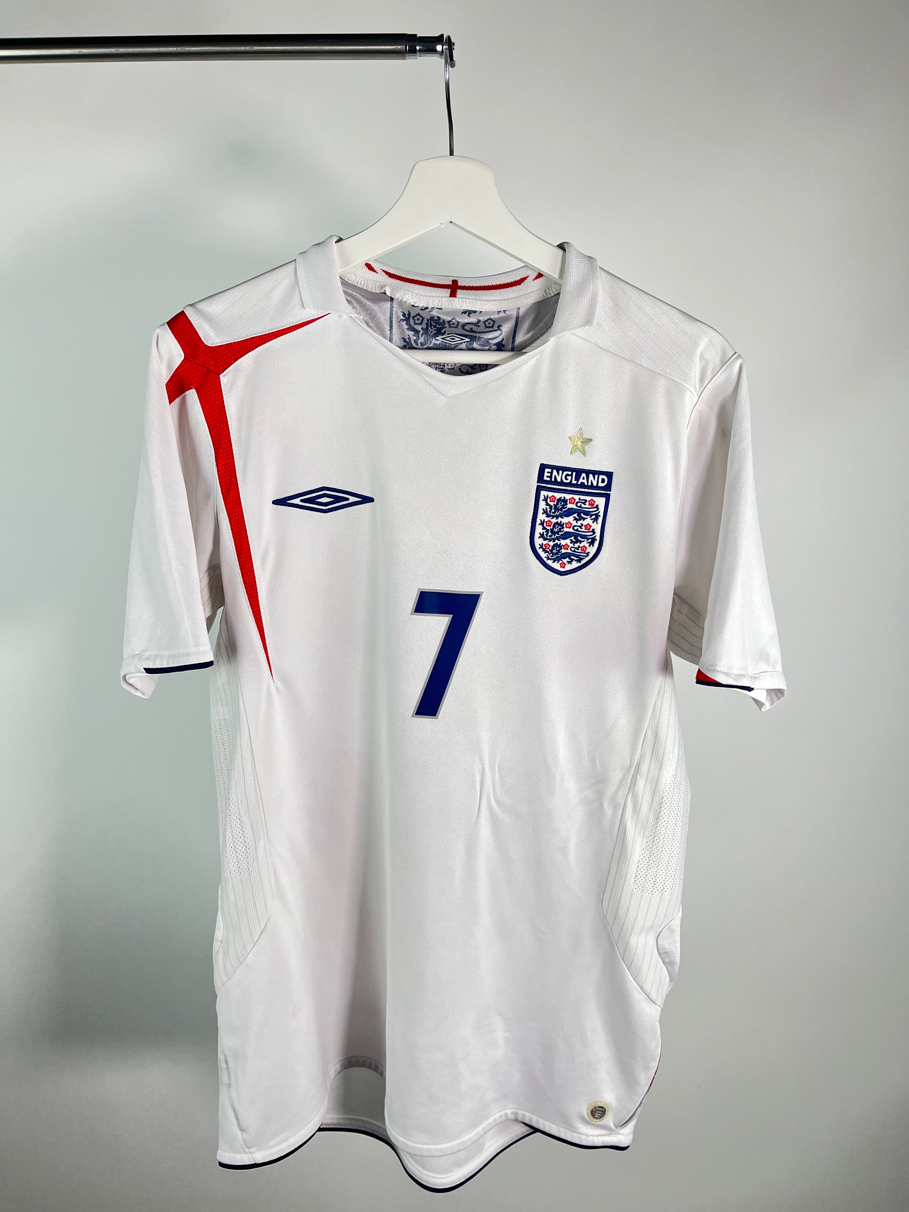 Jersey Inglaterra Local 2006 2007 David Beckham (M)
