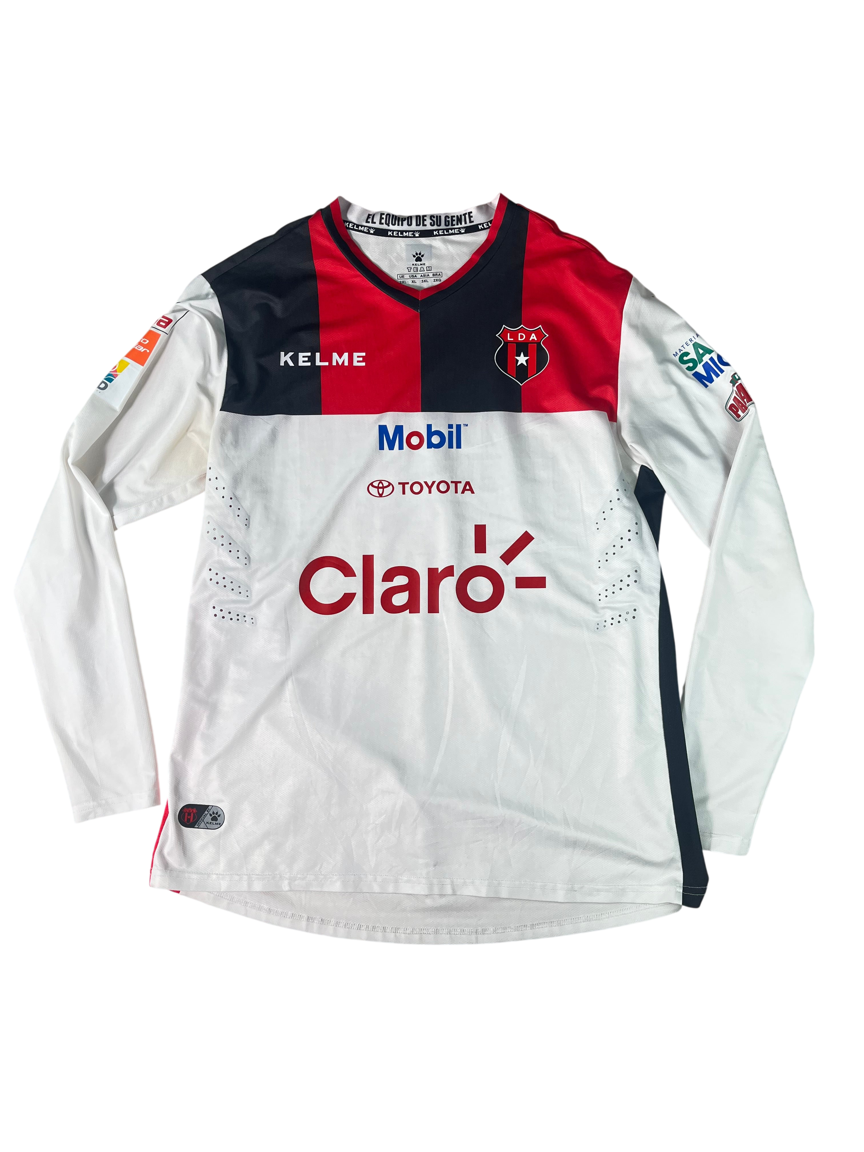 Jersey Alajuelense Visita 2018 2019 Manga Larga Versión Jugador (XXL)