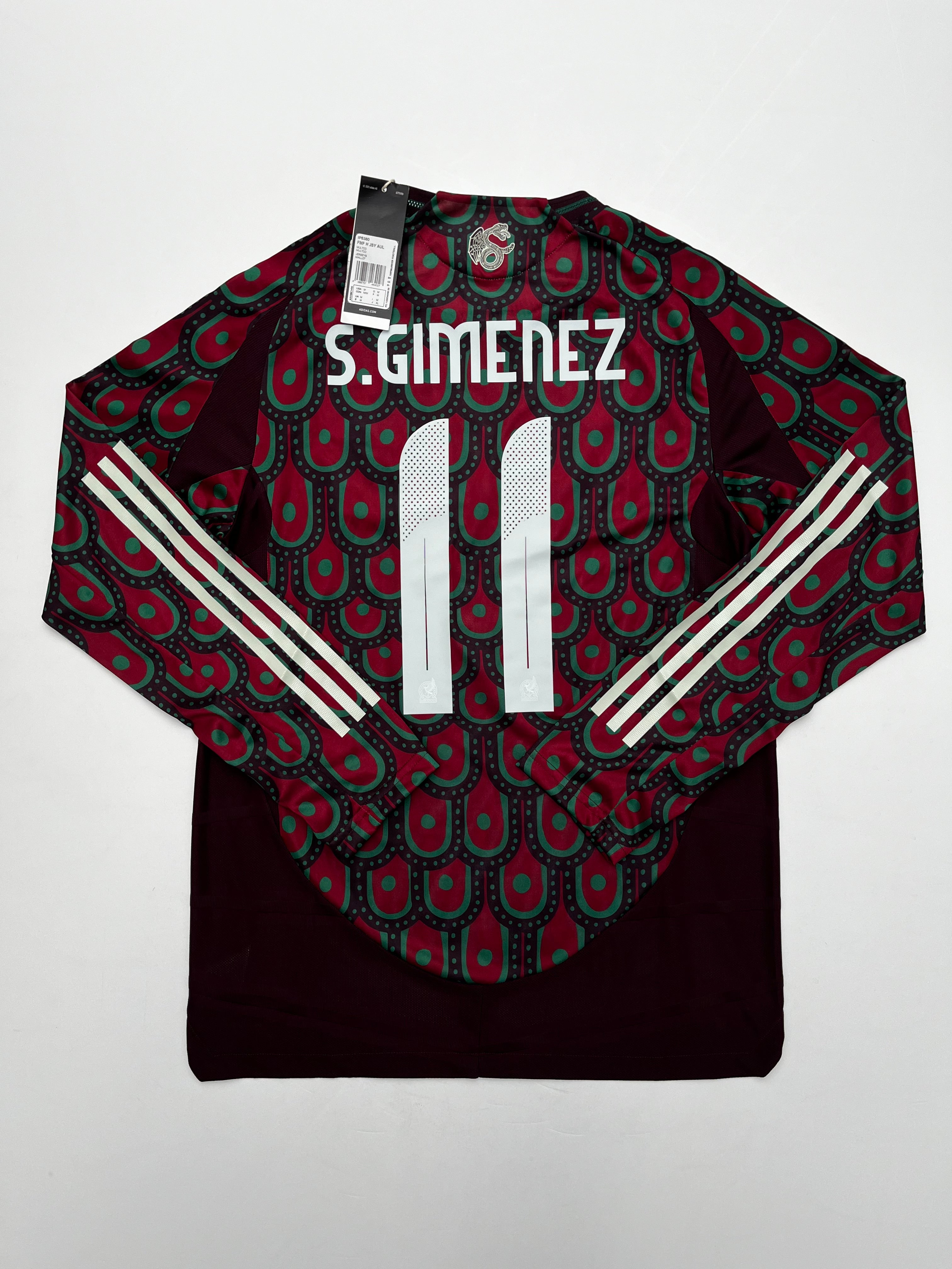 Jersey México Local 2024 2025 Versión Jugador Manga Larga Santiago Giménez (M)