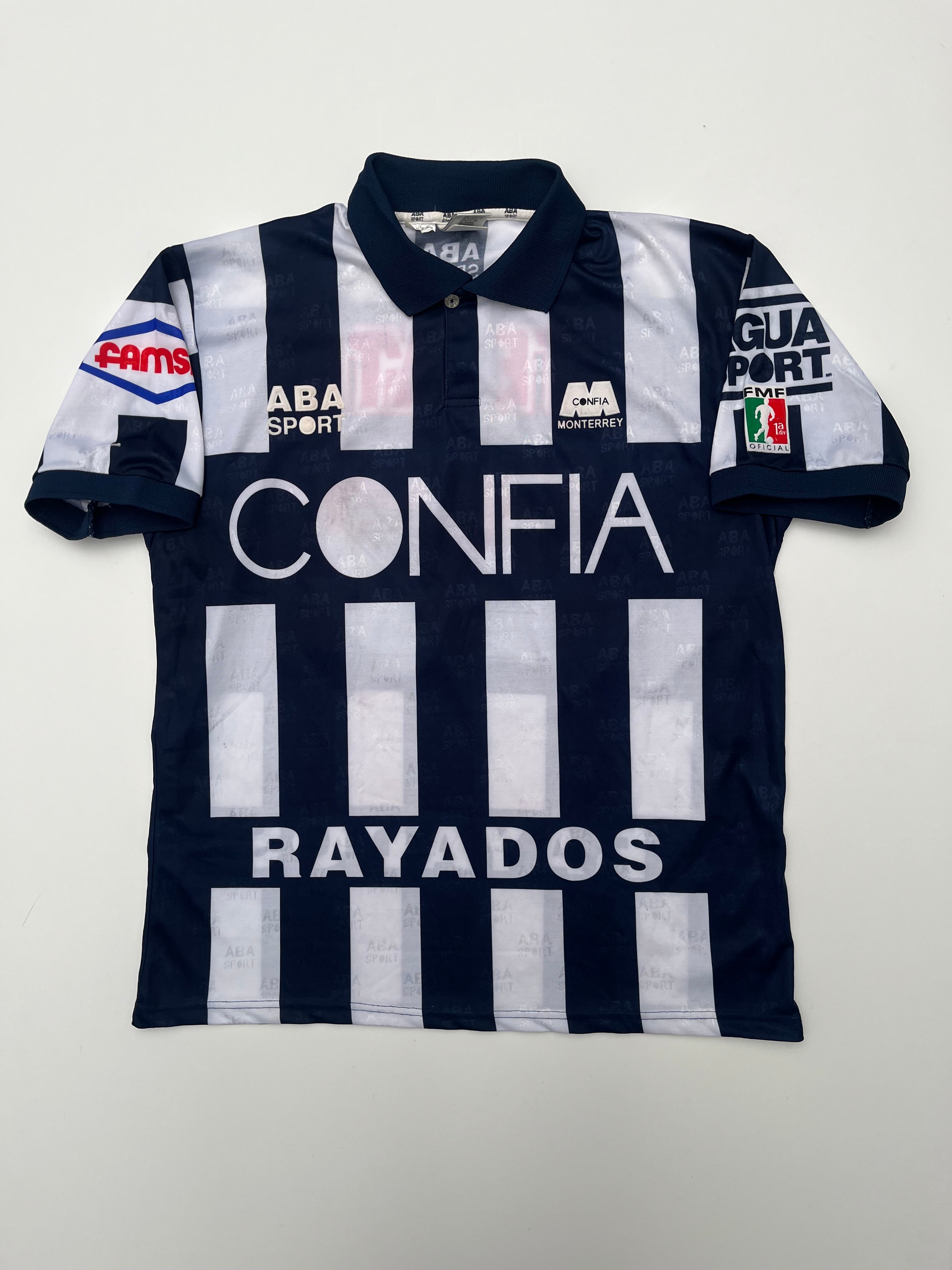 Jersey Rayados Monterrey Local 1996 1997 Match Worn Carlos Bianchezi (L)
