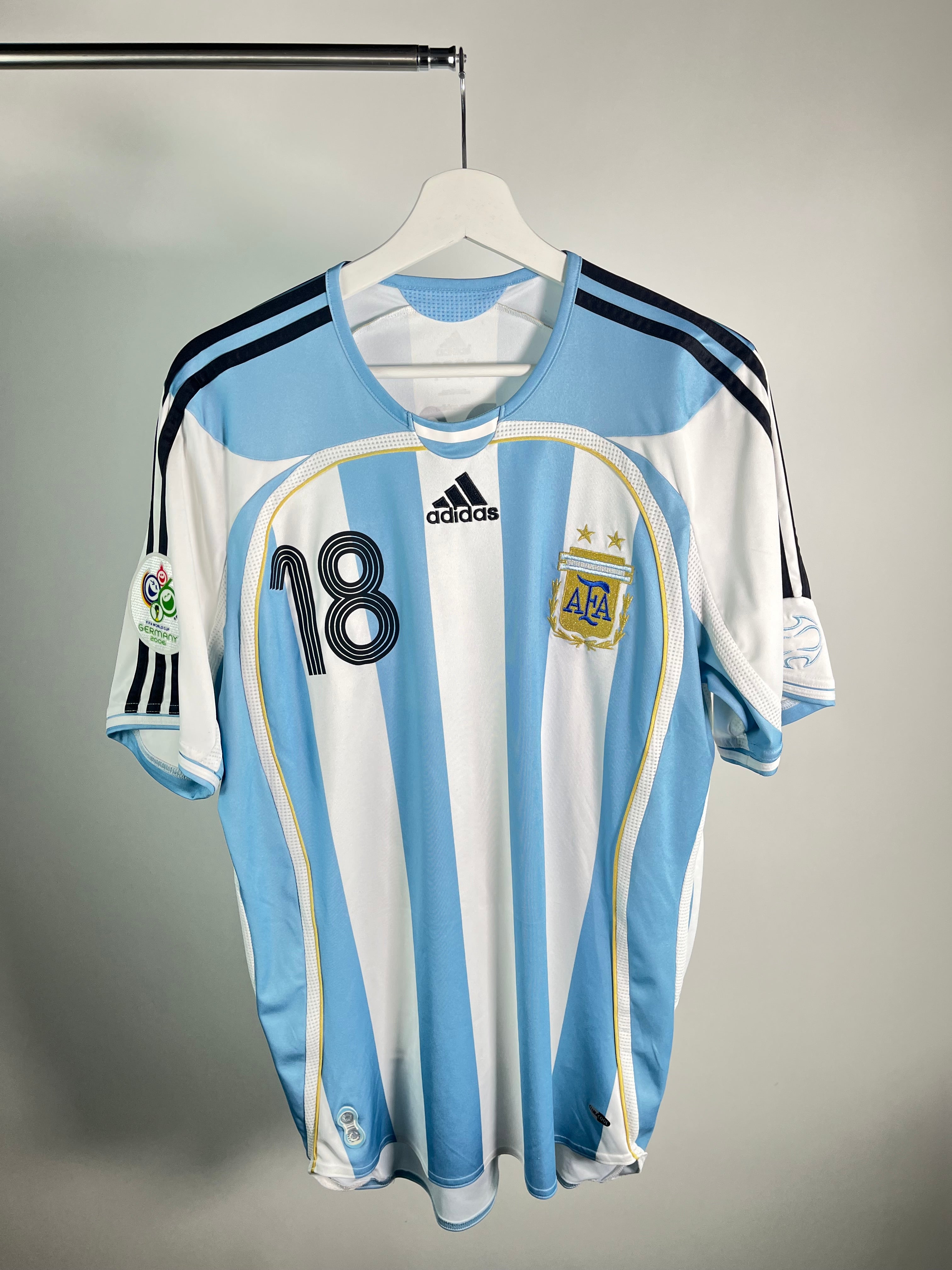 Jersey Argentina Local 2006 2008 *Mundial Alemania* Maxi Rodríguez (M)