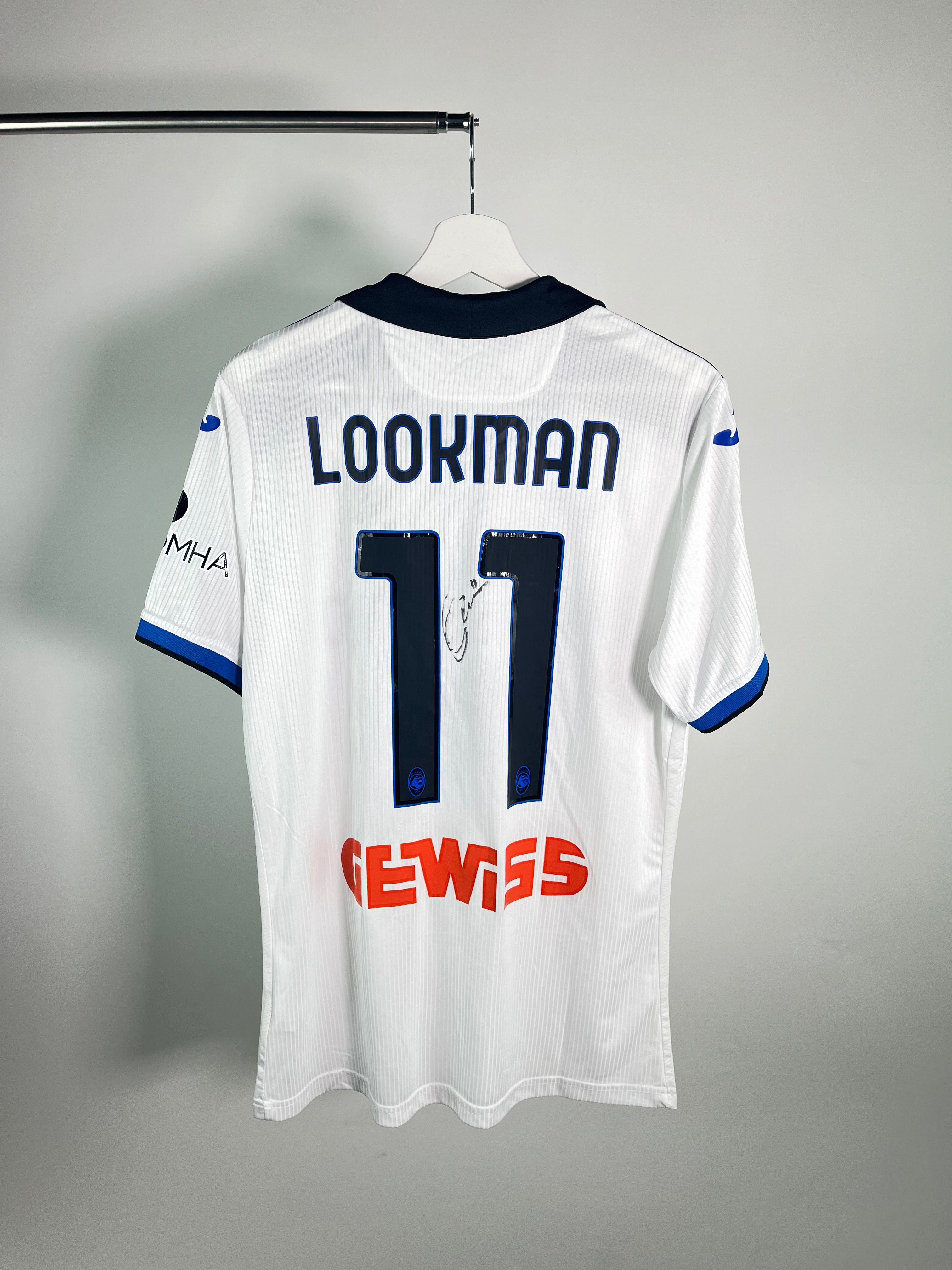 Jersey Atalanta Visita 2022 2023 Ademola Lookman Autografiado Utilería (L)