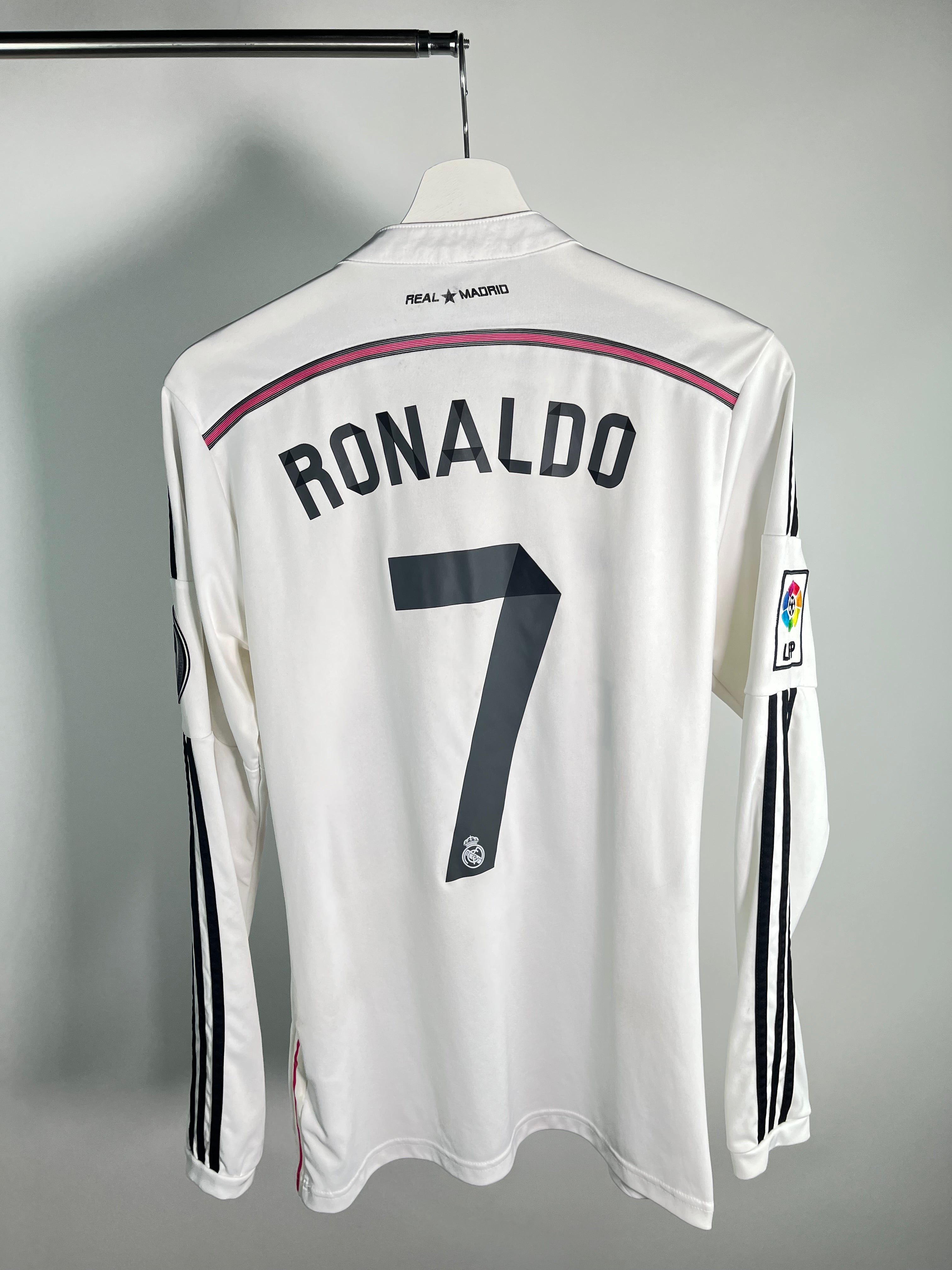 Jersey Real Madrid Local 2014 2015 Manga Larga Cristiano Ronaldo (S)