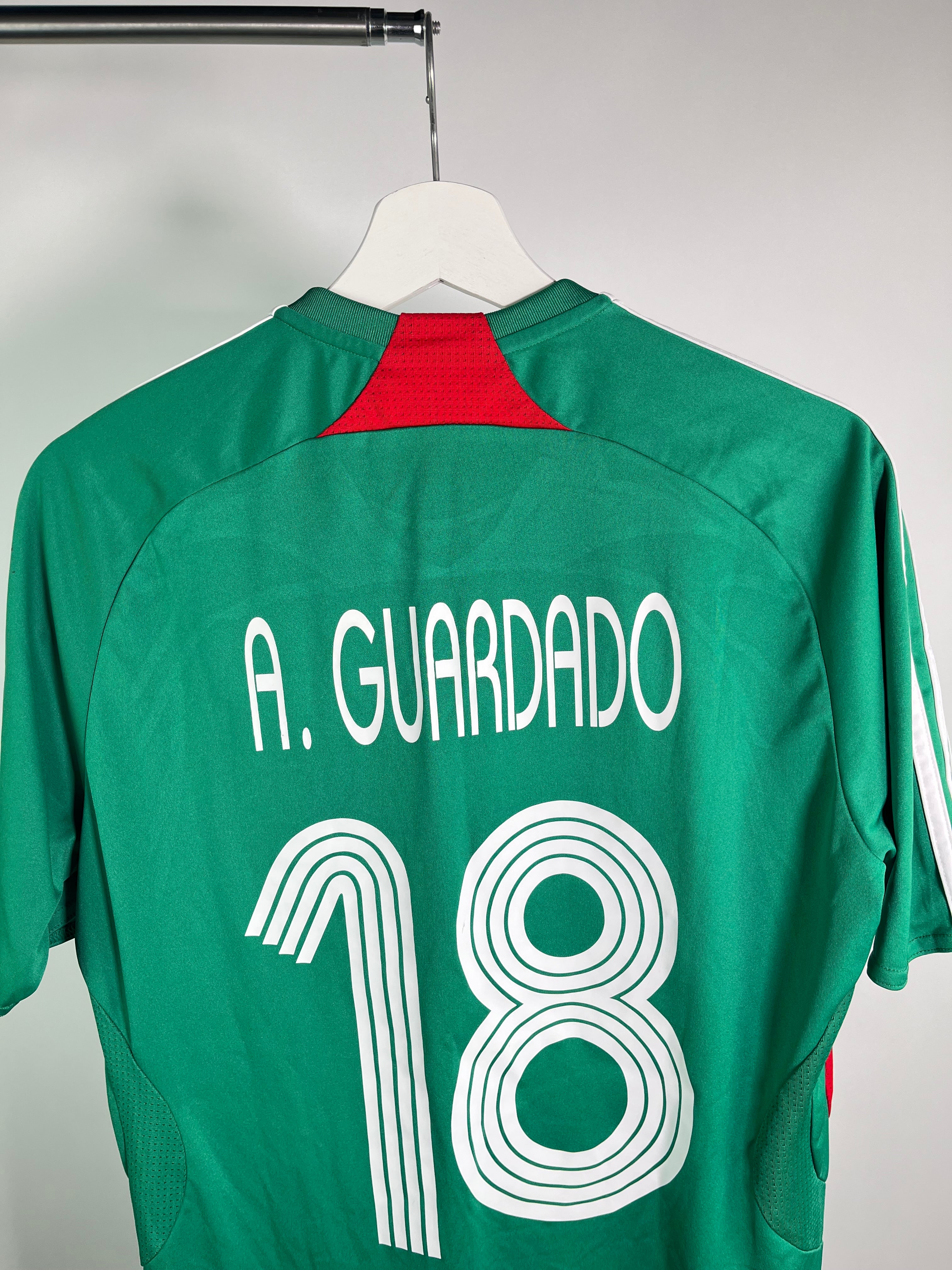 Jersey México Local 2007 2008 Match Worn Copa América vs Paraguay Andrés Guardado (S)