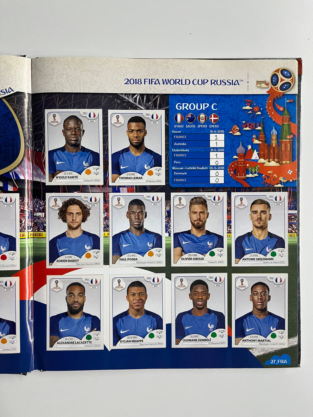 Álbum Panini Mundial Rusia 2018 Pasta Dura (Completo)