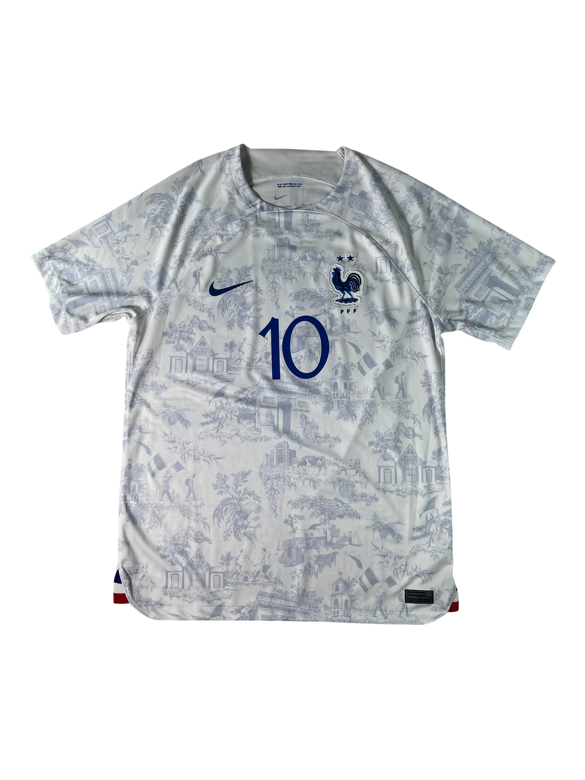 Jersey Francia Visita 2022 2024 Kylian Mbappé (L)