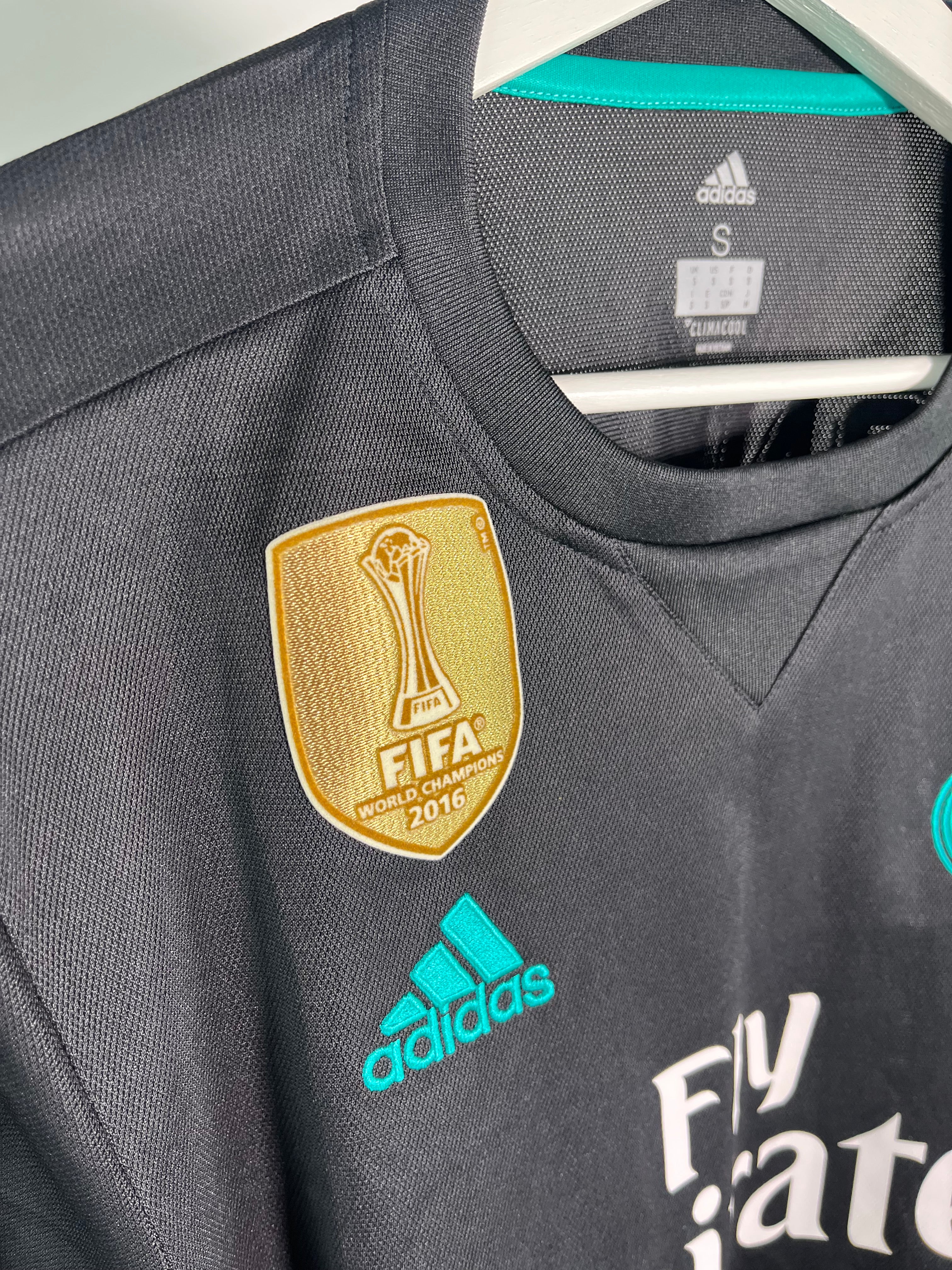 Jersey Real Madrid Visita 2017 2018 Manga Larga Cristiano Ronaldo (S)