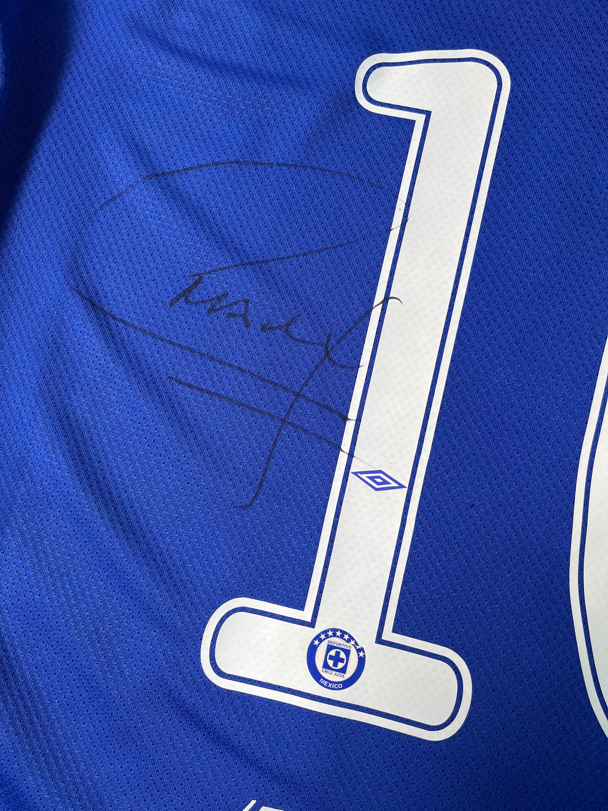 Jersey Cruz Azul Local 2011 2012 Autografiada Christian "Chaco" Giménez (XL)