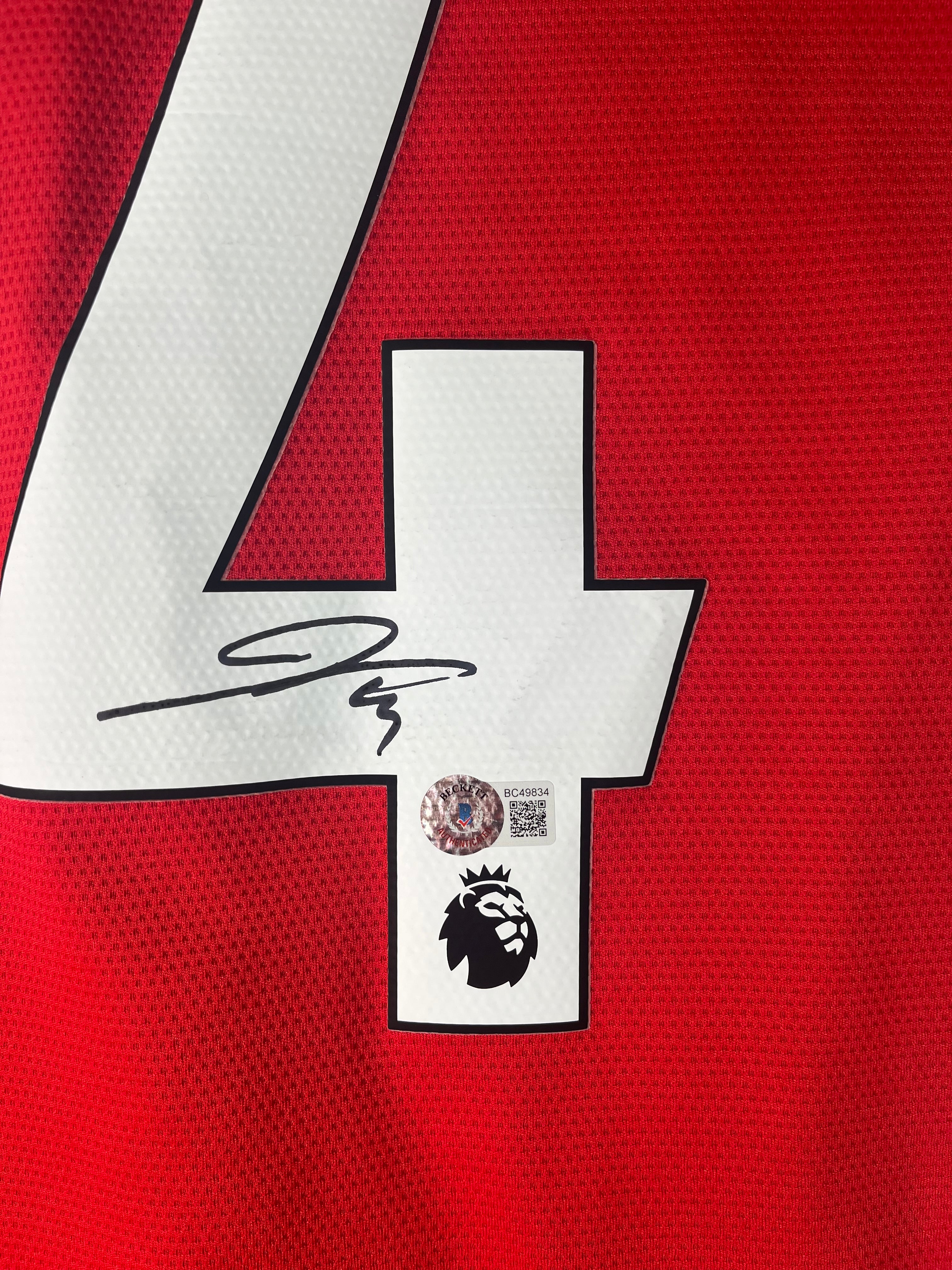 Jersey Arsenal Local 2021 2022 Autografiada Pierre Emerick Aubameyang (L)