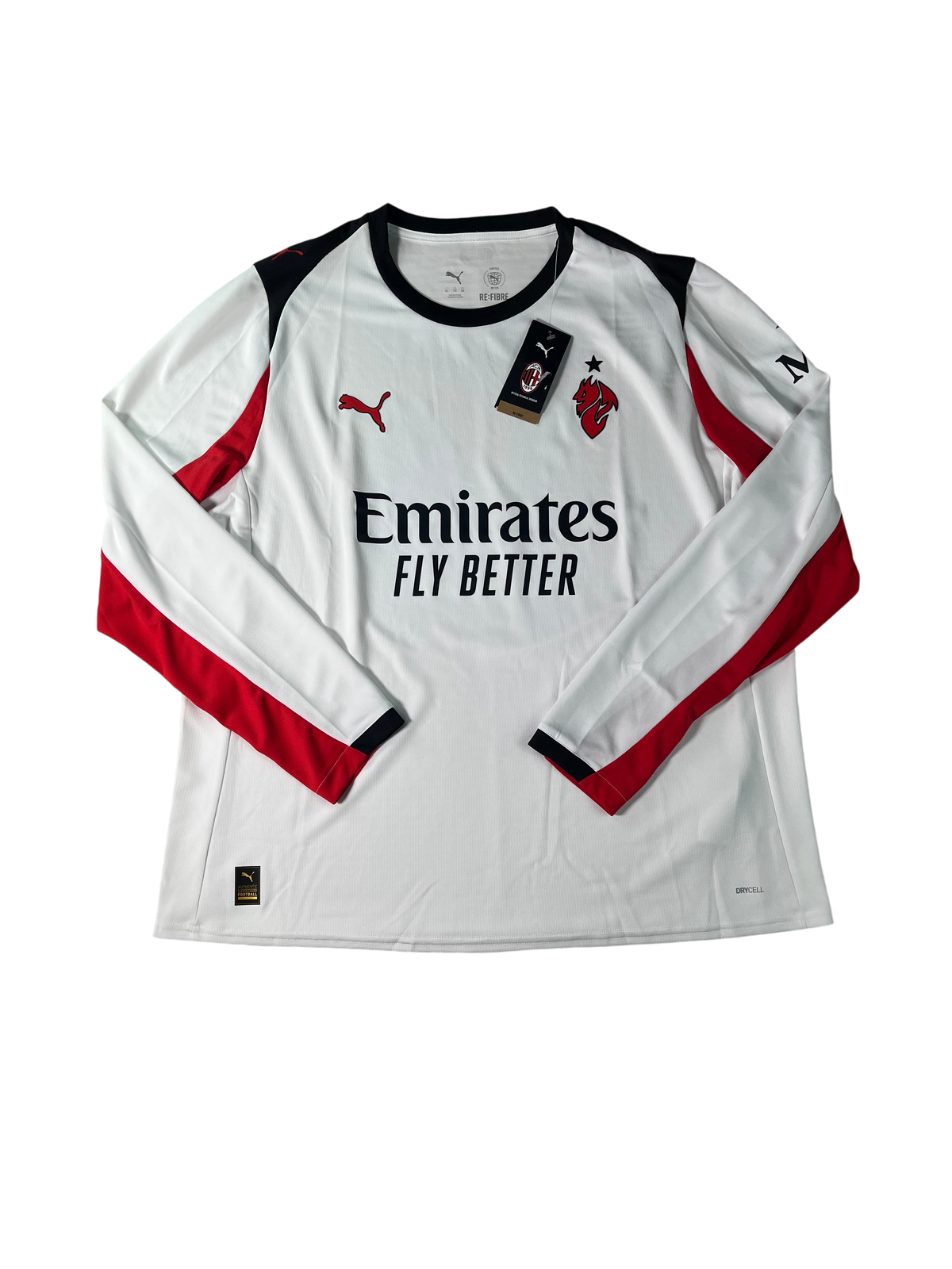 Jersey AC Milan Visita 2025 2026 Manga Larga Luka Modrić *C/Etiquetas* (XXL)
