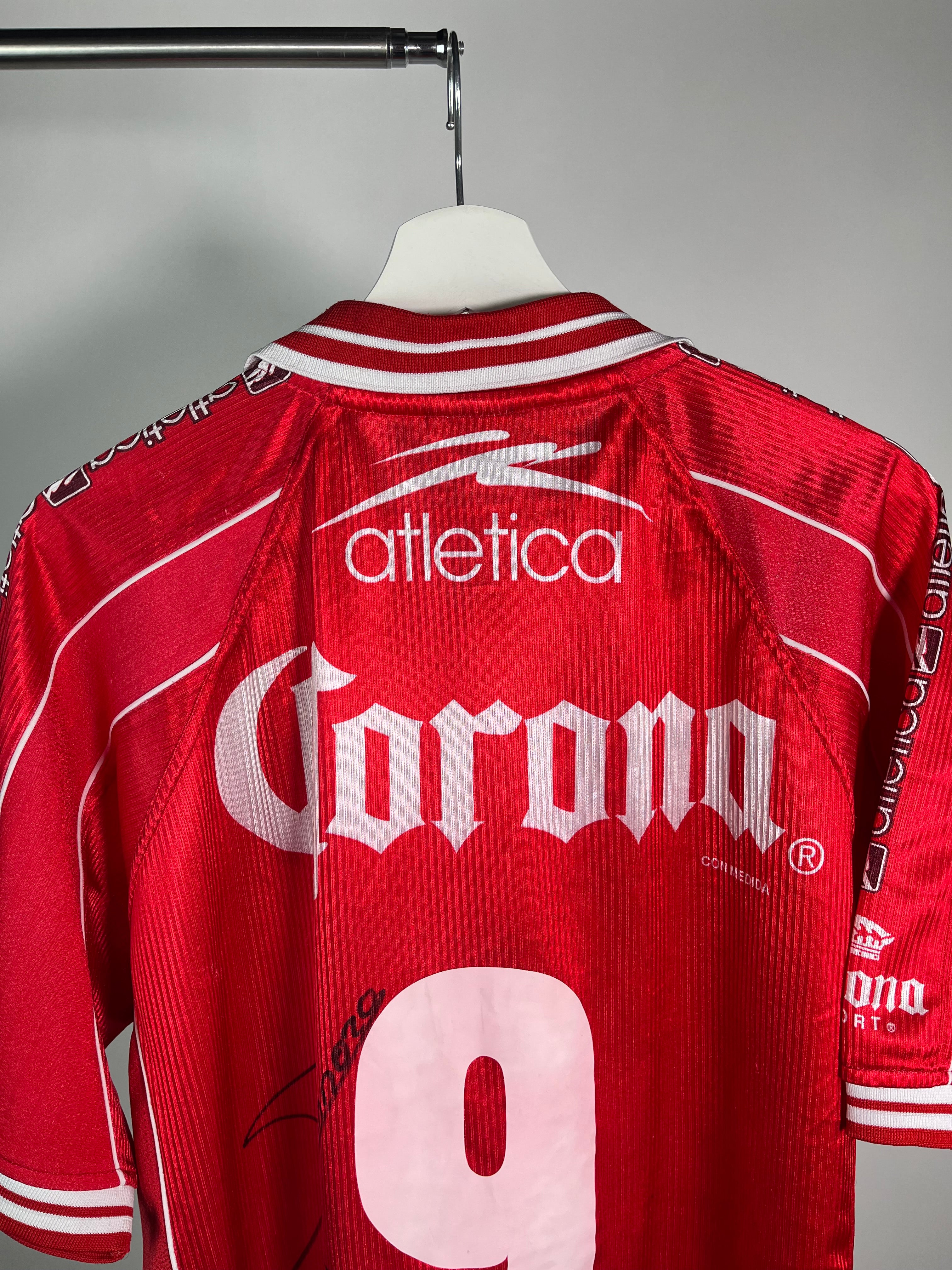 Jersey Toluca Local 1999 2000 Autografiado José Saturnino Cardozo (L)