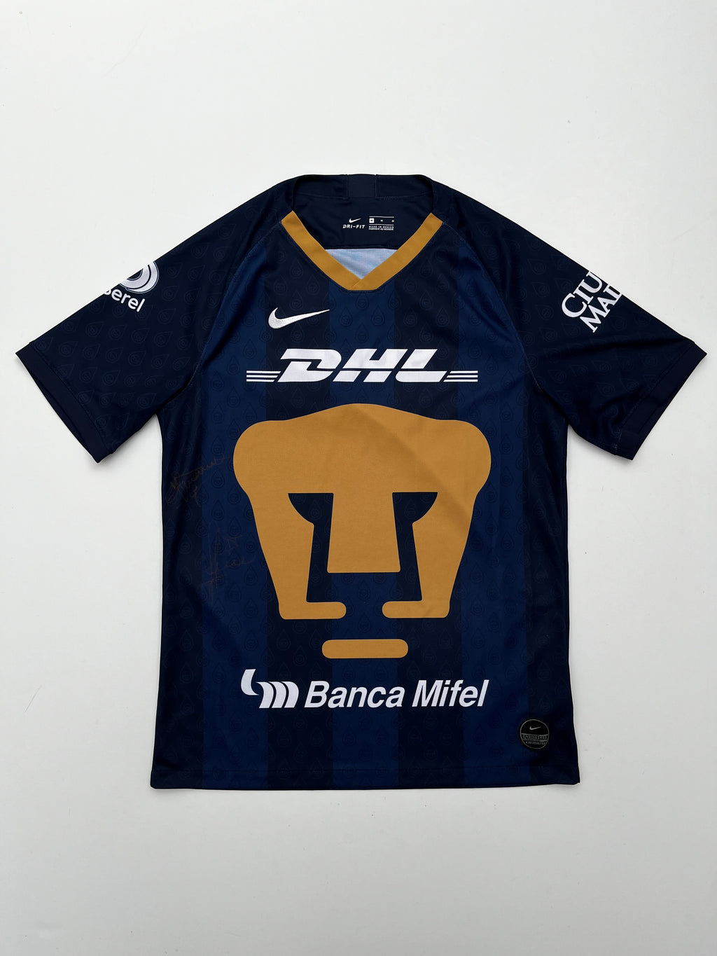 Jersey Pumas Visita 2019 2020 Autografiado Andrés Lillini y Juan Dinenno (M)