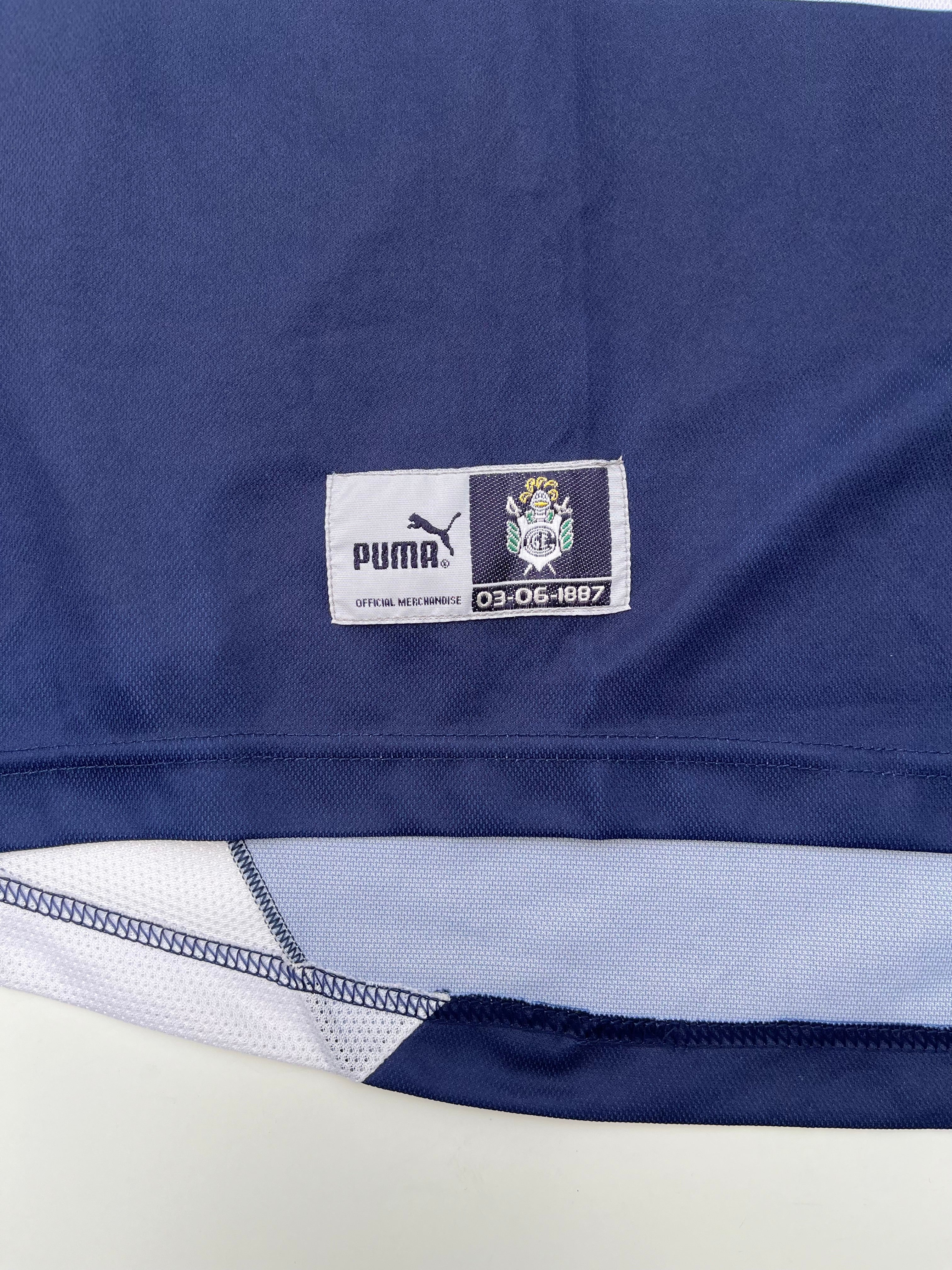 Jersey Gimnasia y Esgrima Visita 2002 2003 Match Worn Furlanetto (L)