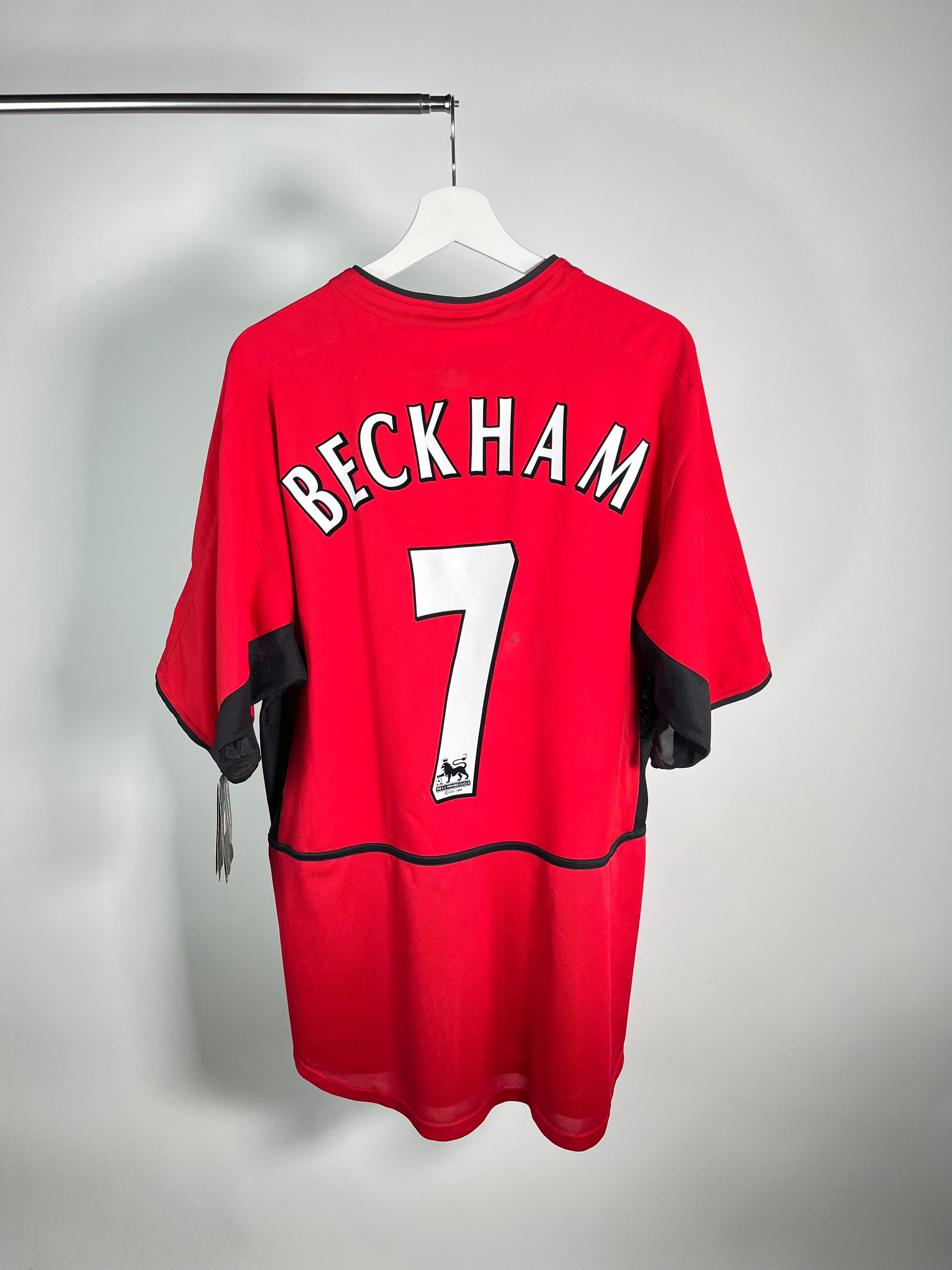 Jersey Manchester United Local 2002 2004 *C/Etiquetas* David Beckham (XL)
