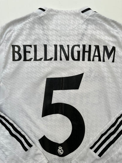 Jersey Real Madrid Local 2024 2025 Manga Larga Versión Jugador Bellingham (M)