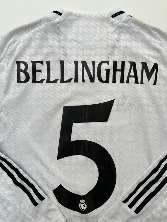 Jersey Real Madrid Local 2024 2025 Manga Larga Versión Jugador Bellingham (M)