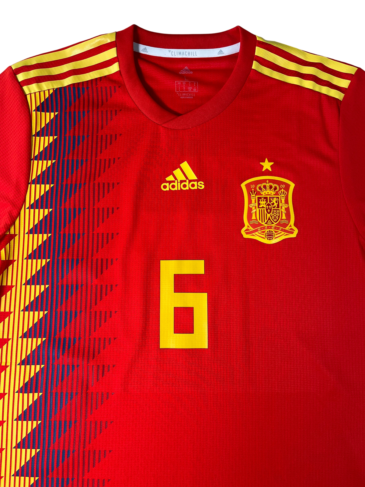 Jersey España Local 2018 2020 Versión Jugador Andrés Iniesta (L)