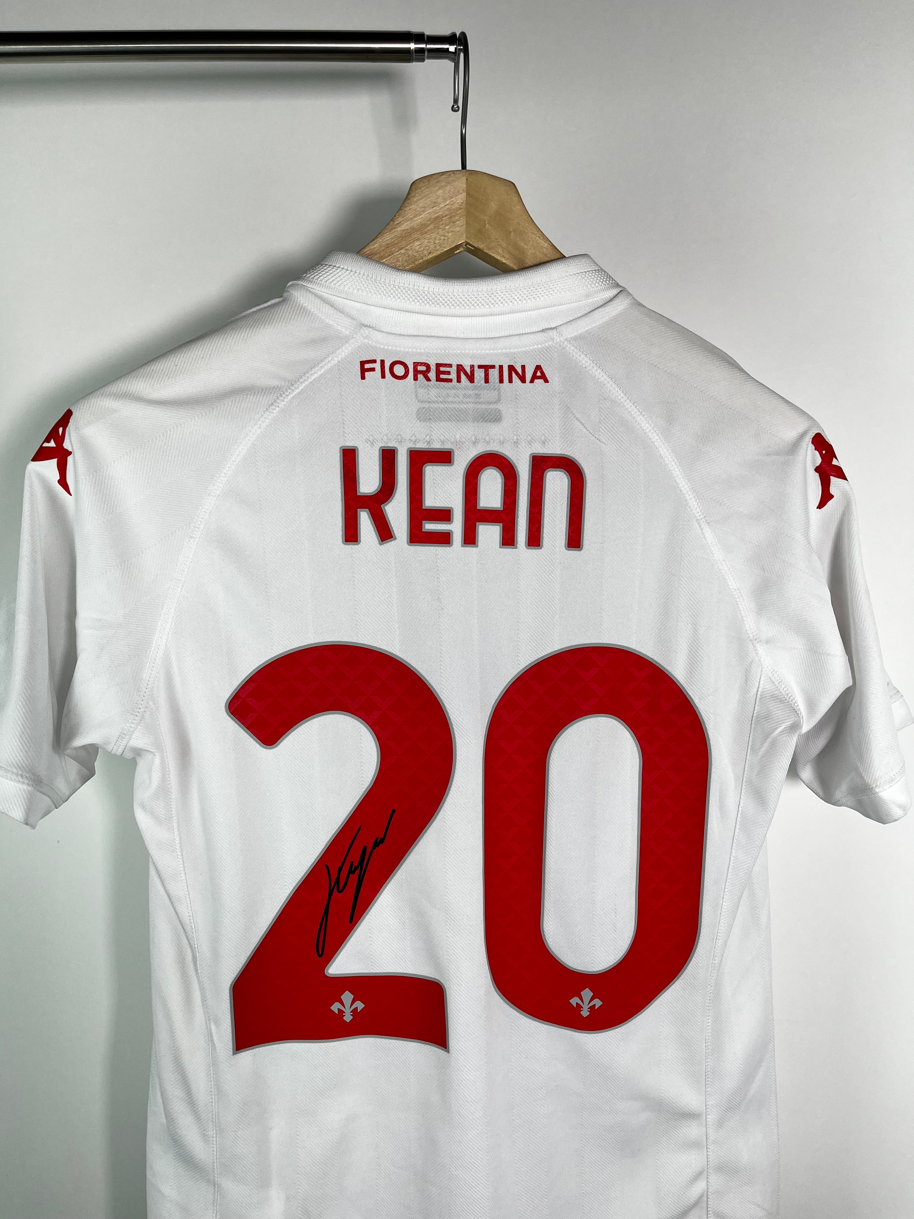Jersey Fiorentina Visita 2024 2025 Versión Jugador Autografiado Por Moise Kean *C/Etiquetas* (S)