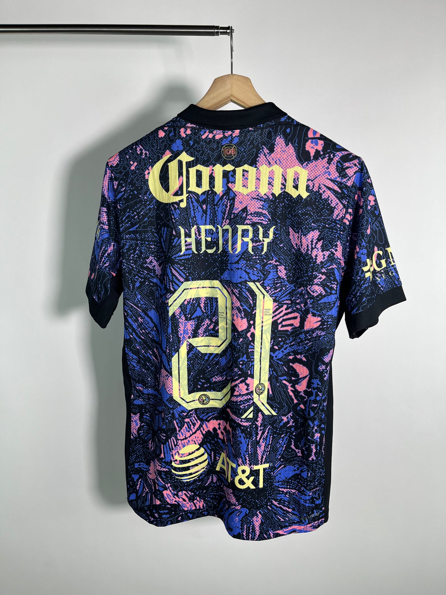 Jersey Club America Tercera 2024 2025 Versión Jugador Henry Martín (L)