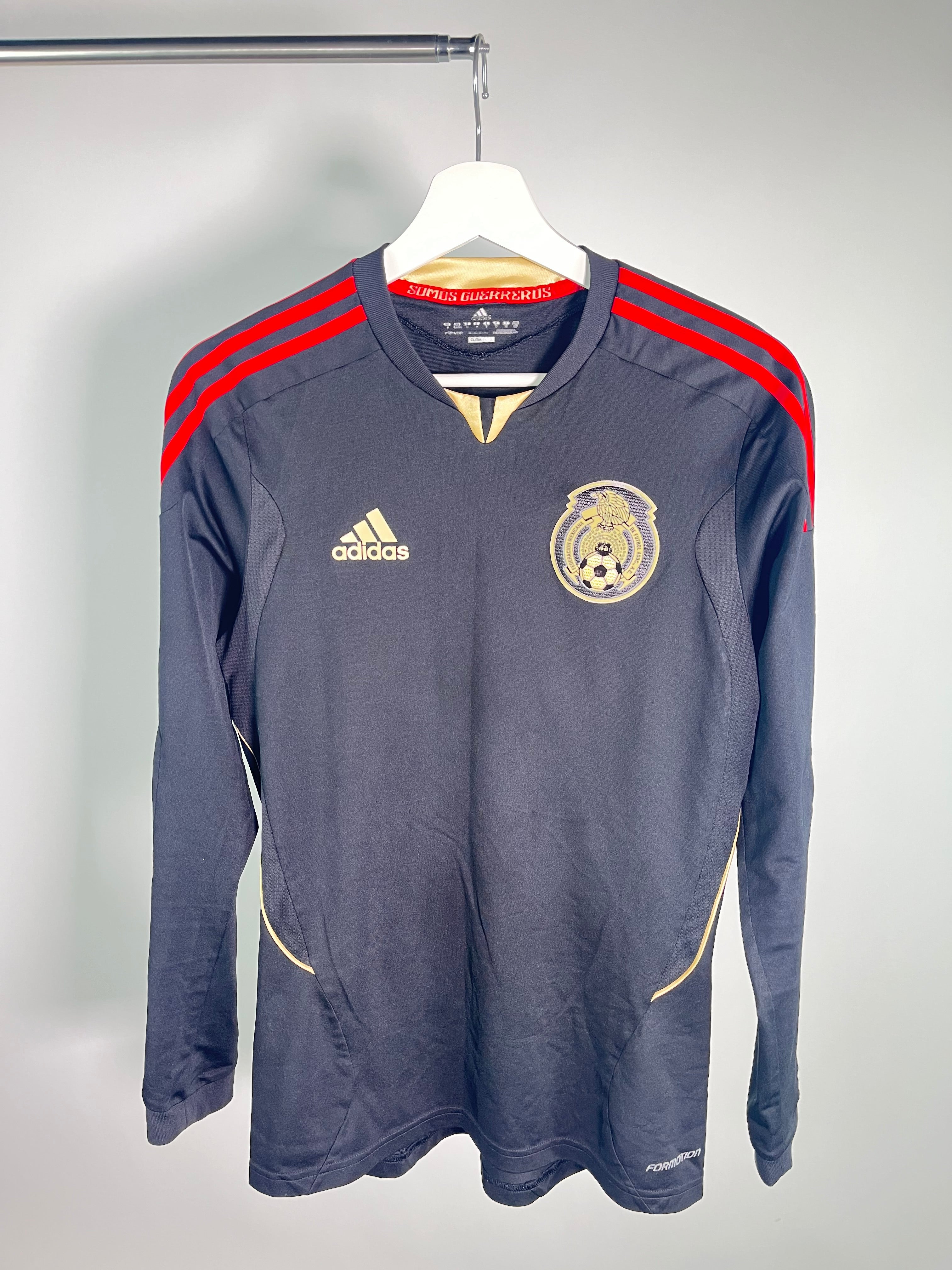 Jersey México Visita 2011 2013 Versión Jugador Manga Larga (S)
