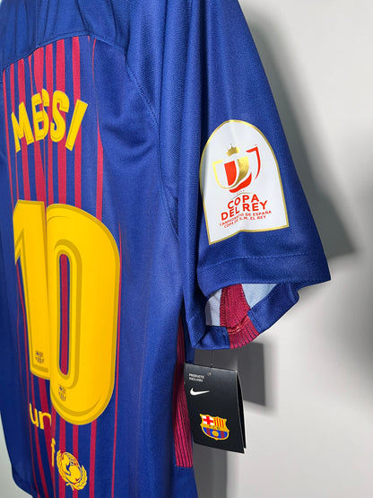 Jersey Barcelona Local 2017 2018 *C/Etiquetas* Copa del Rey Lionel Messi (L)
