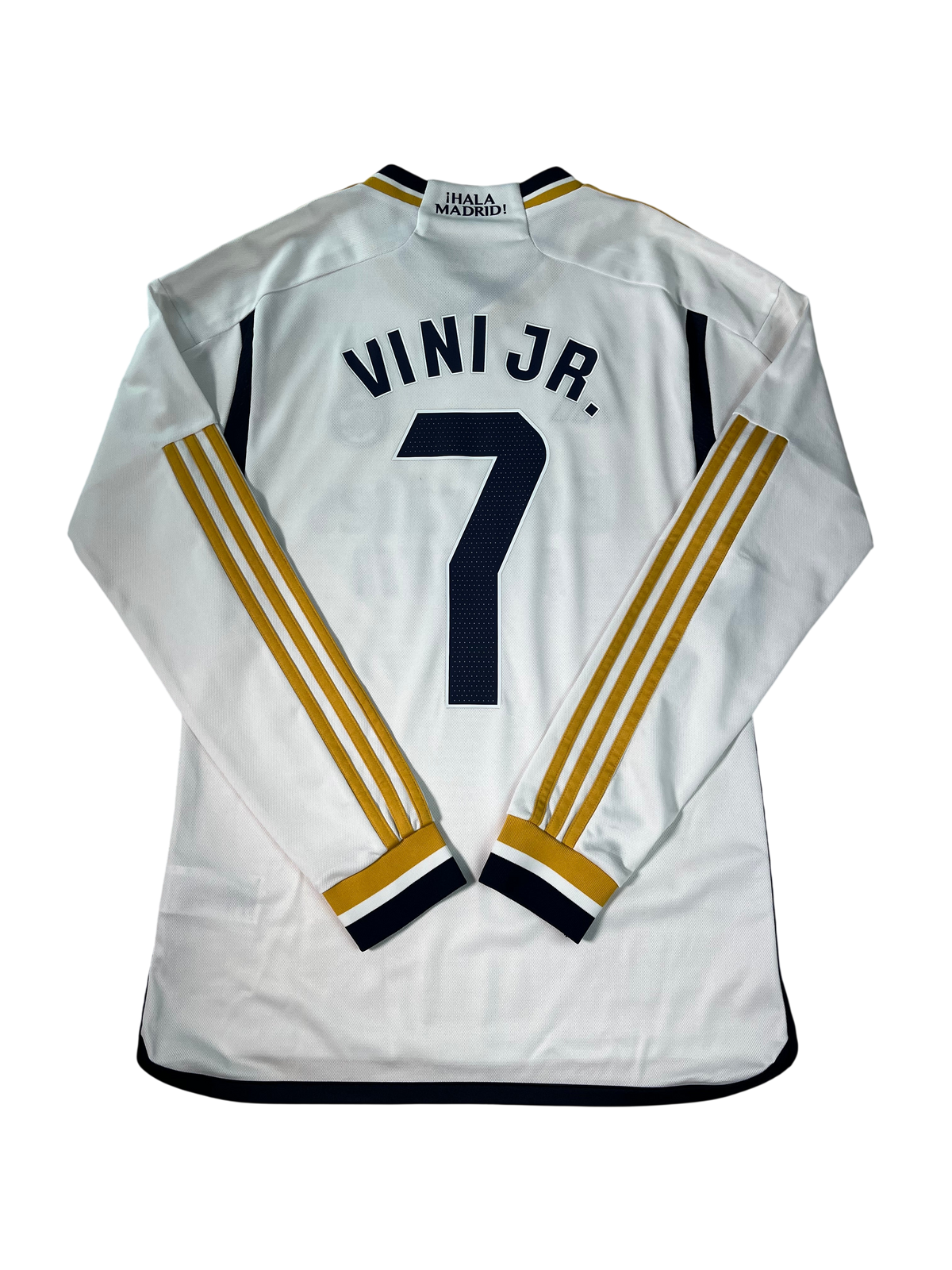Jersey Real Madrid Local 2023 2024 Manga Larga Vinícius Júnior (S)