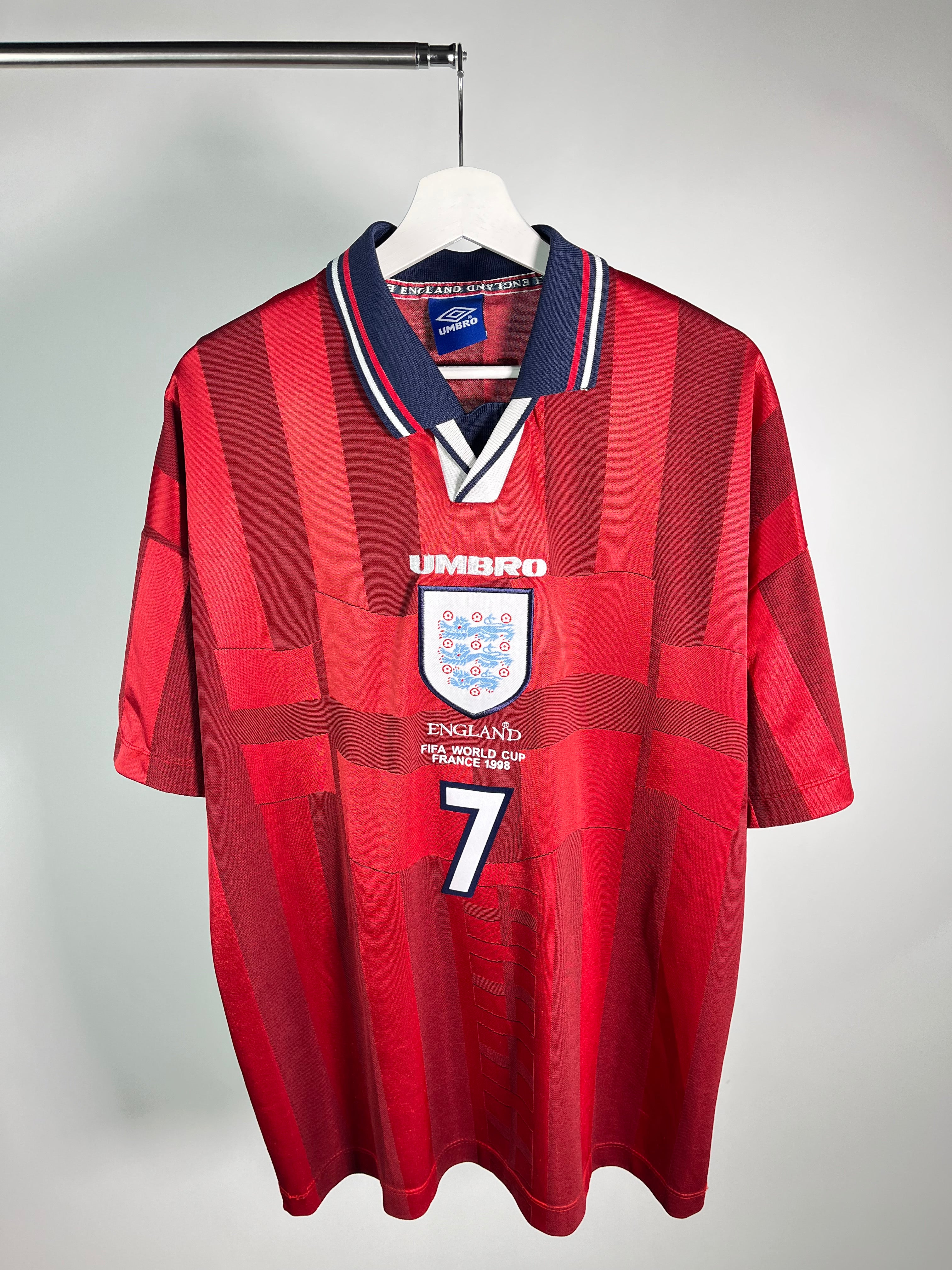 Jersey Inglaterra Visita 1998 2000 David Beckham (XL)