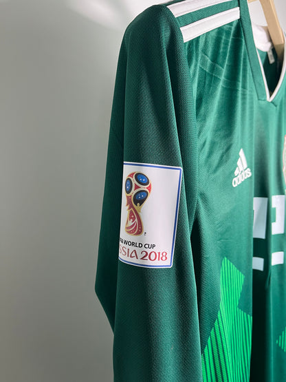 Jersey México Local 2018 2019 Manga Larga *Match Detail vs Alemania* Hirving Lozano (M)