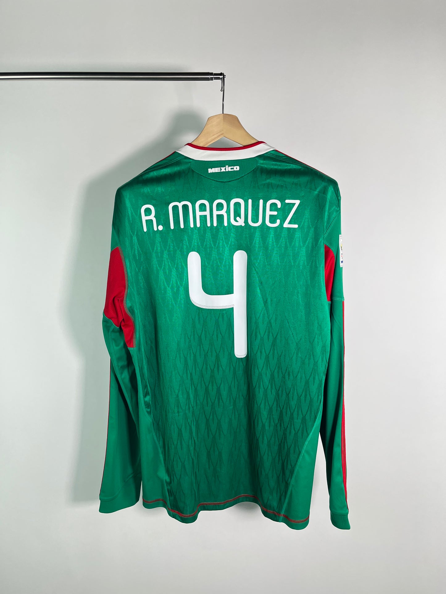 Jersey México Local 2010 2011 Manga Larga *Match Detail vs Francia* Rafael Márquez (XL)