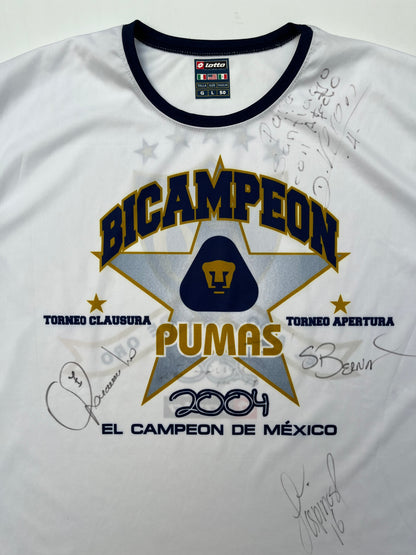 Jersey Pumas Especial Campeones 2004 Autografiado (L)