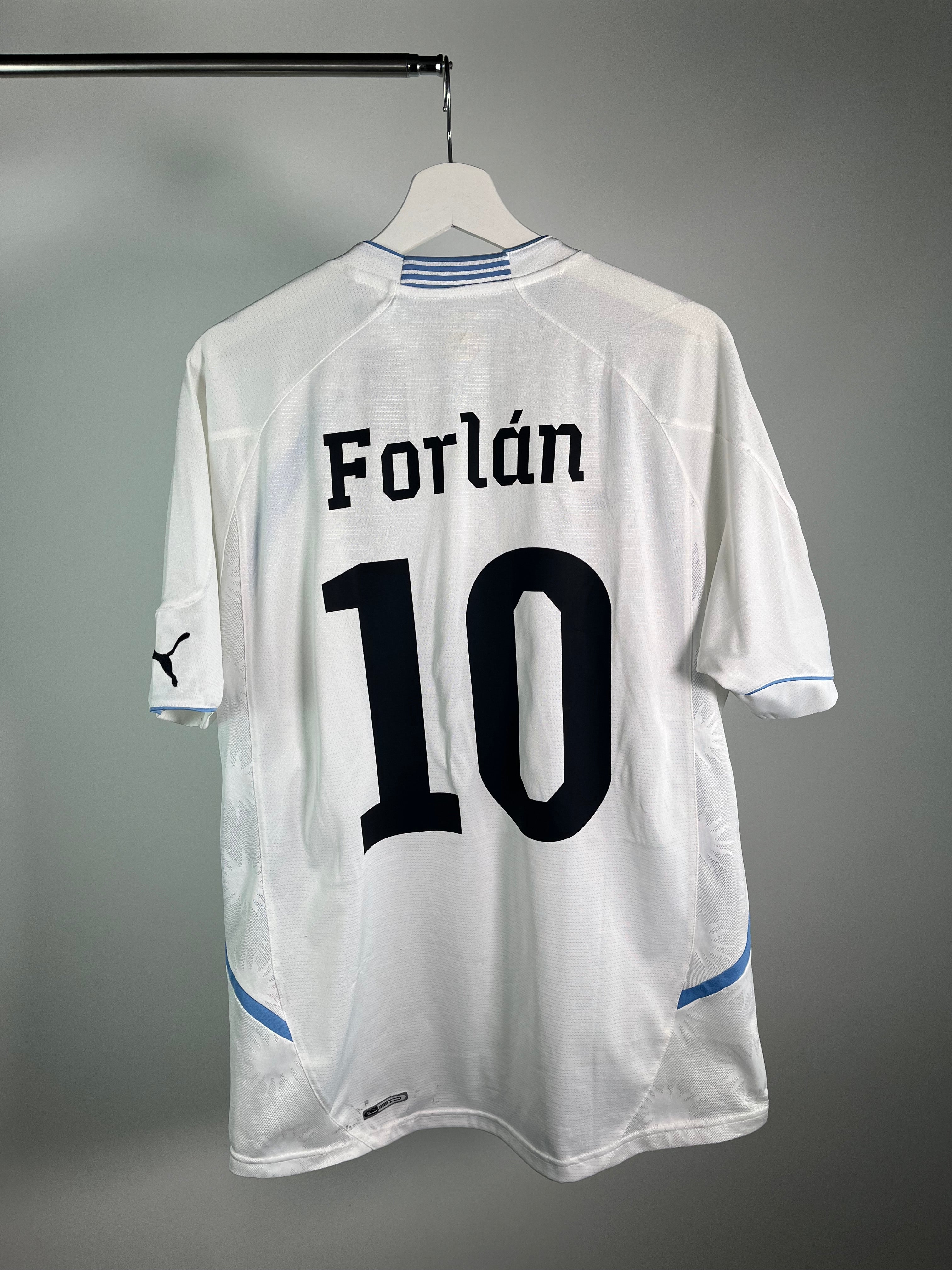 Jersey Uruguay Visita 2010 2012 *Mundial Sudáfrica* Diego Forlán (L)