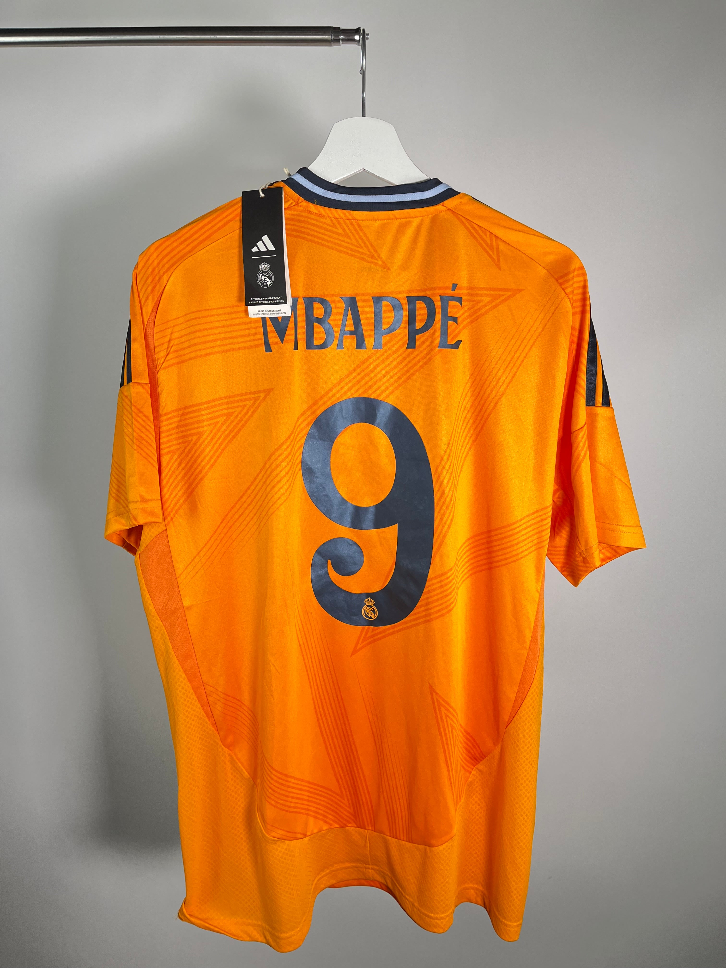 Jersey Real Madrid Visita 2024 2025 Kylian Mbappé *C/Etiquetas* (XL)