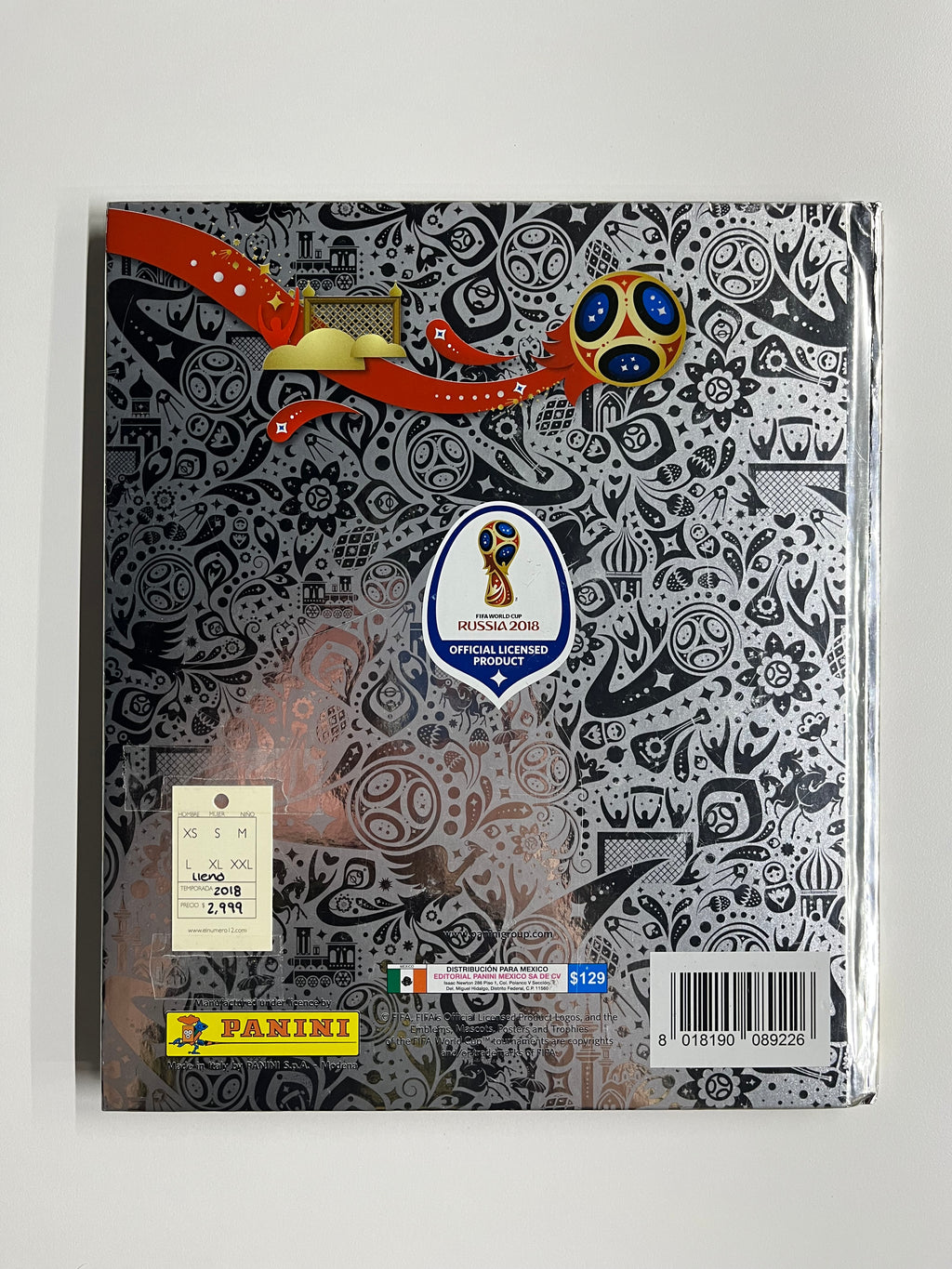 Álbum Panini Mundial Rusia 2018 Pasta Dura (Completo)