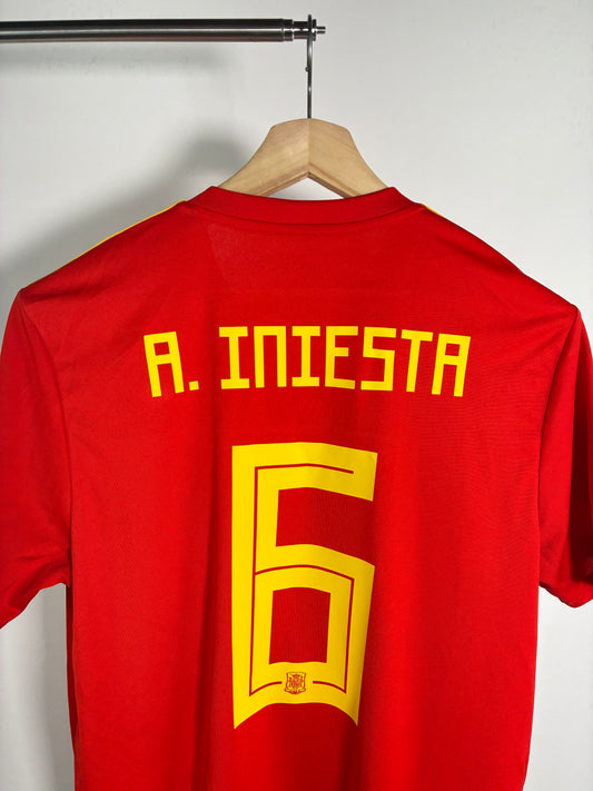 Jersey España Local 2018 2019 *Mundial Rusia* Andrés Iniesta (L)