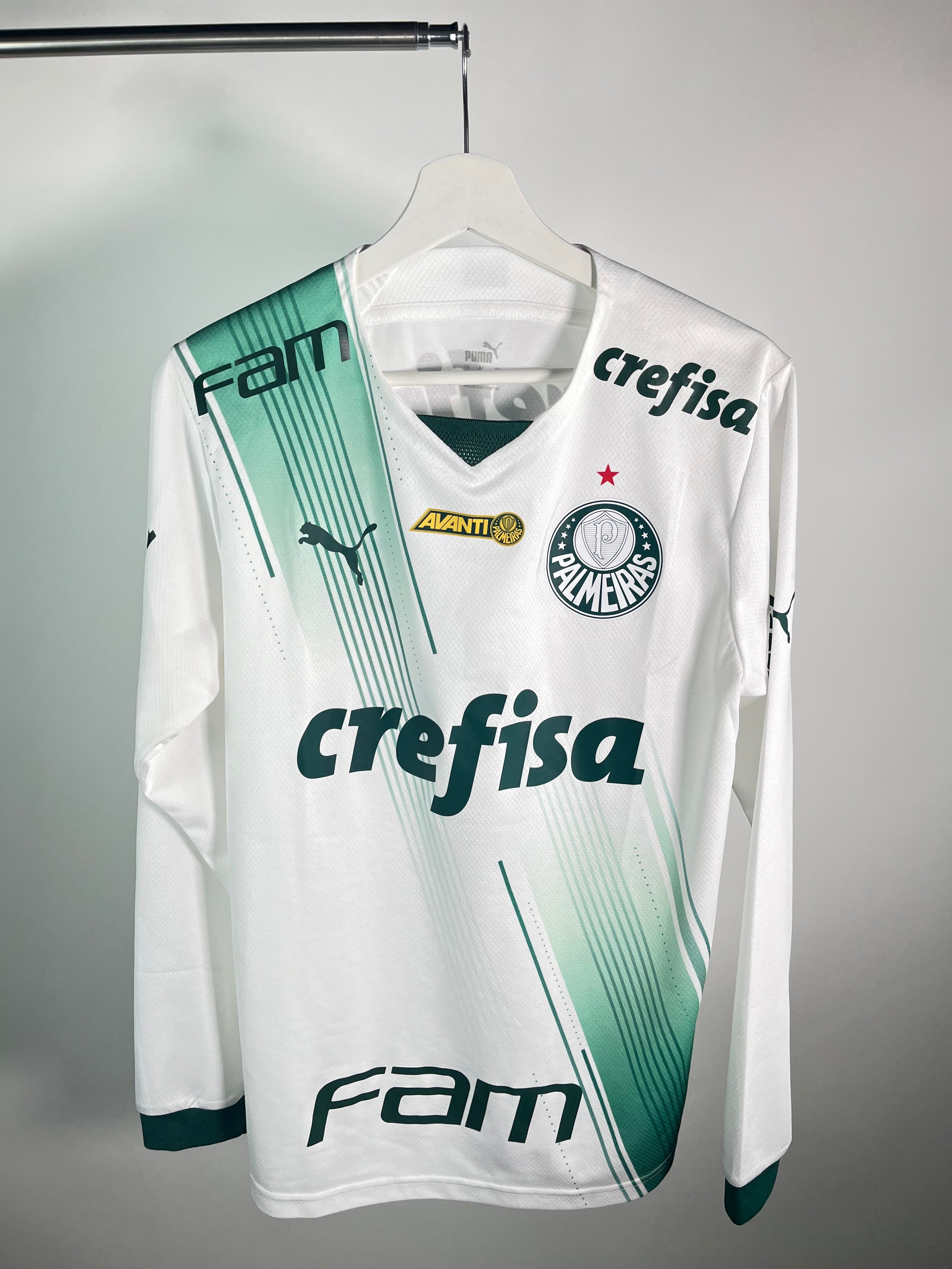 Jersey Palmeiras Visita 2023 2024 Manga Larga Estevao (M)