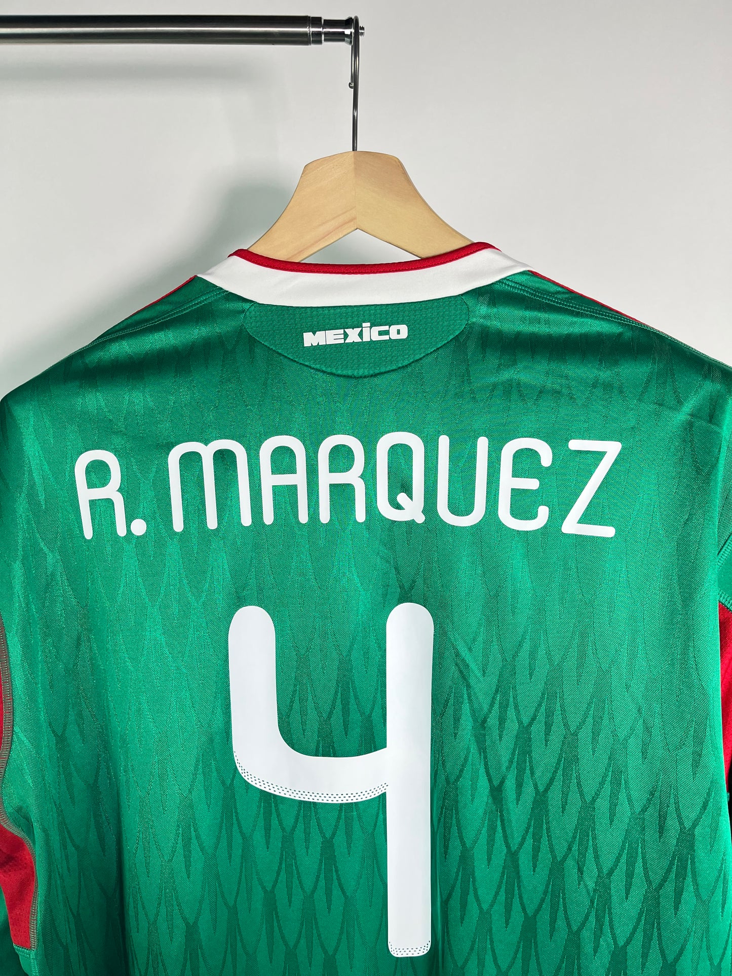 Jersey México Local 2010 2011 Manga Larga *Match Detail vs Francia* Rafael Márquez (XL)