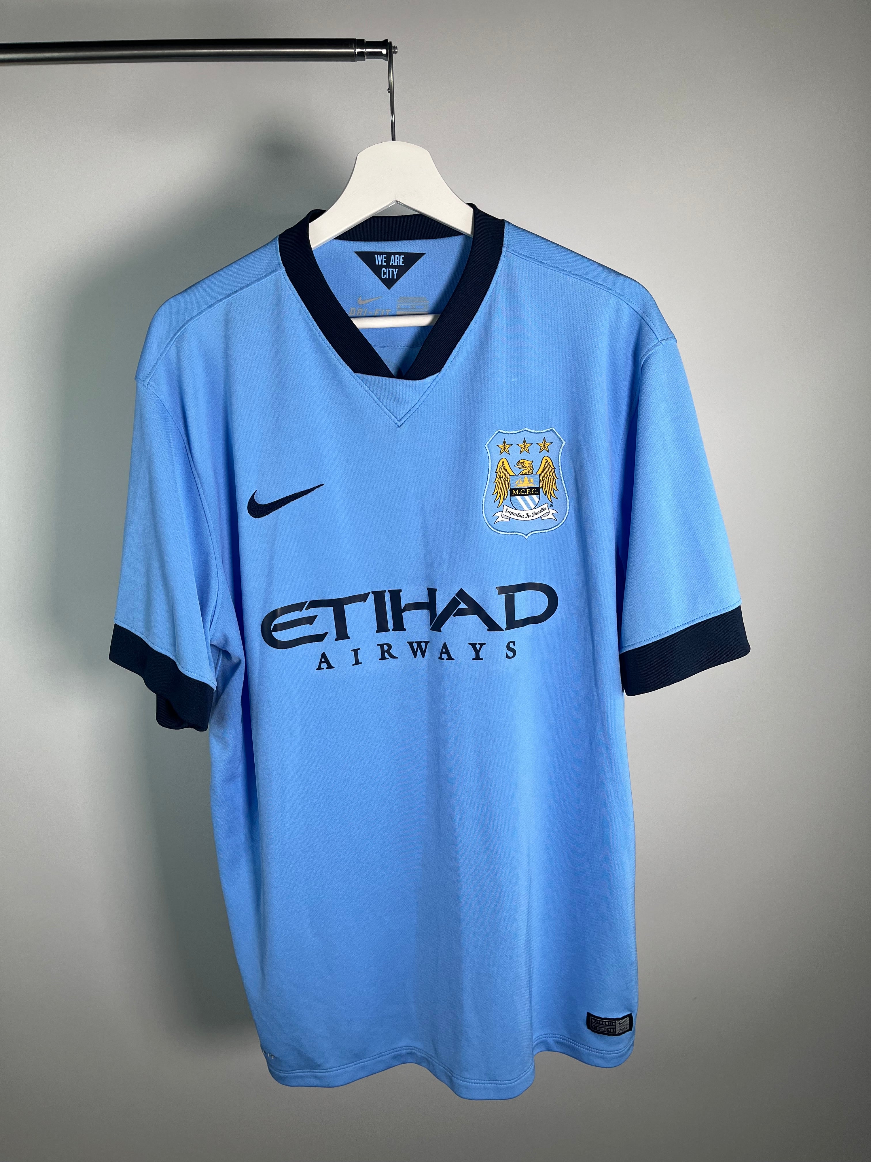 Jersey Manchester City Local 2014 2015 Sergio Kun Aguero (XL)