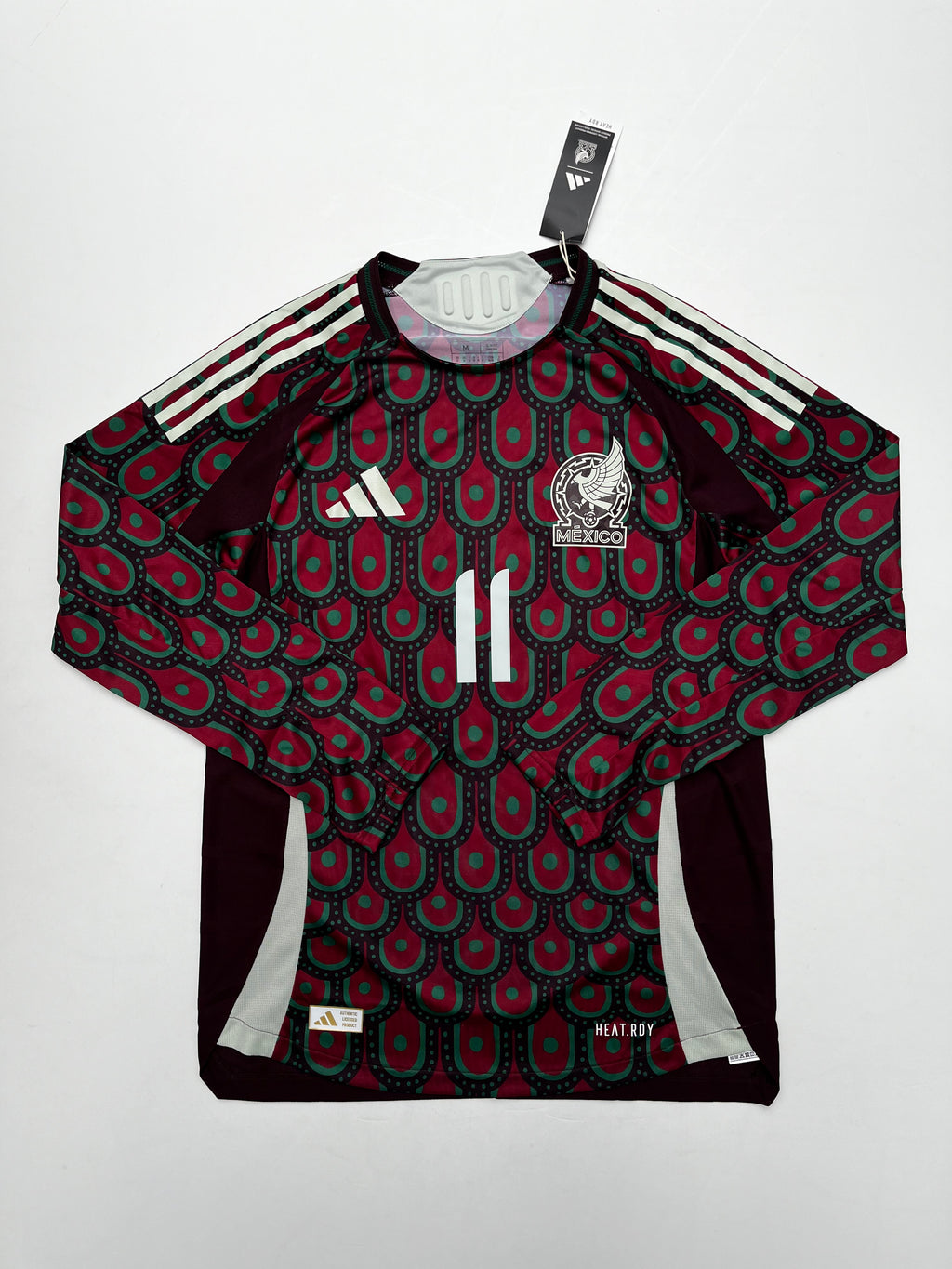 Jersey México Local 2024 2025 Versión Jugador Manga Larga Santiago Giménez (M)