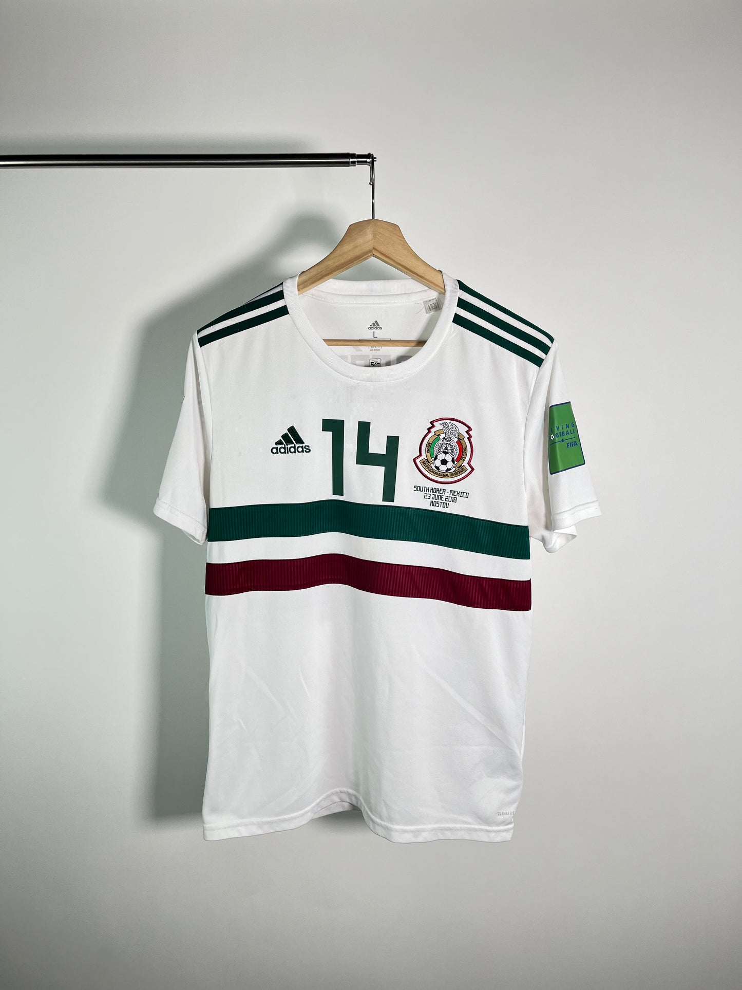 Jersey México Visita 2018 2019 *Match Detail vs Corea del Sur* Javier Hernández (L)
