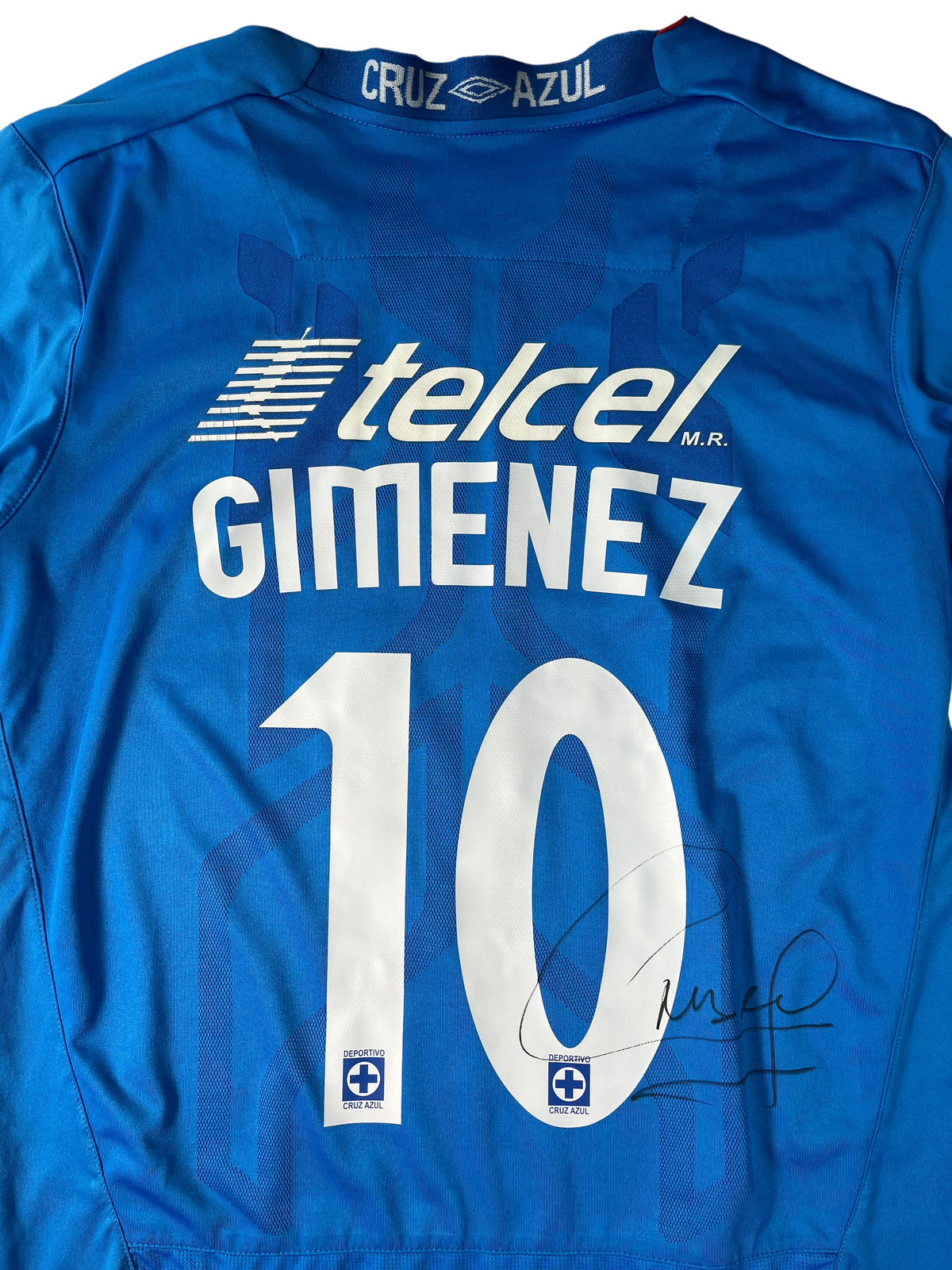 Jersey Cruz Azul Local 2009 2010 Autografiada Christian "Chaco" Giménez (M)