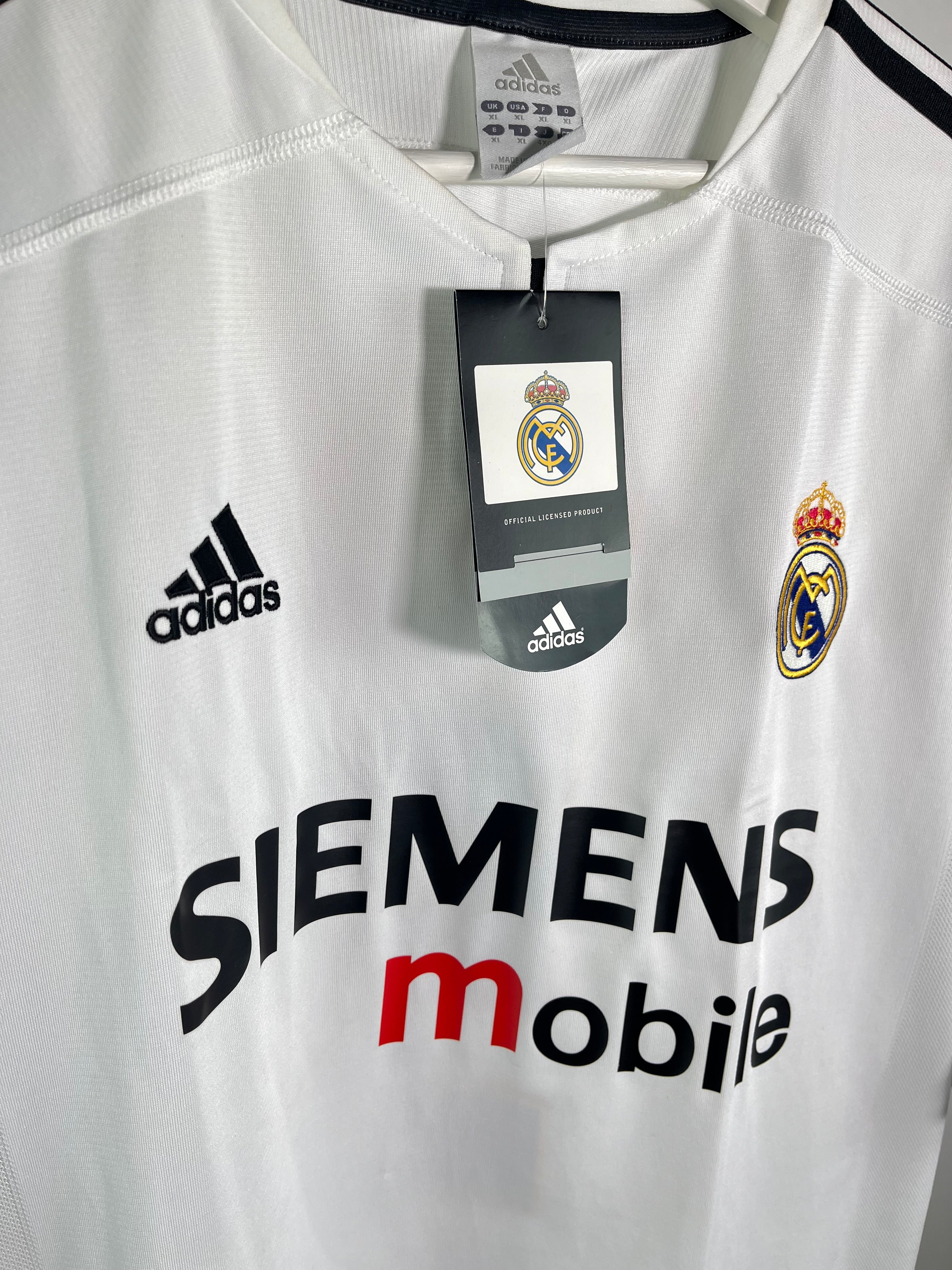 Jersey Real Madrid Local 2003 2004 *C/Etiquetas* Zinedine Zidane (XL)