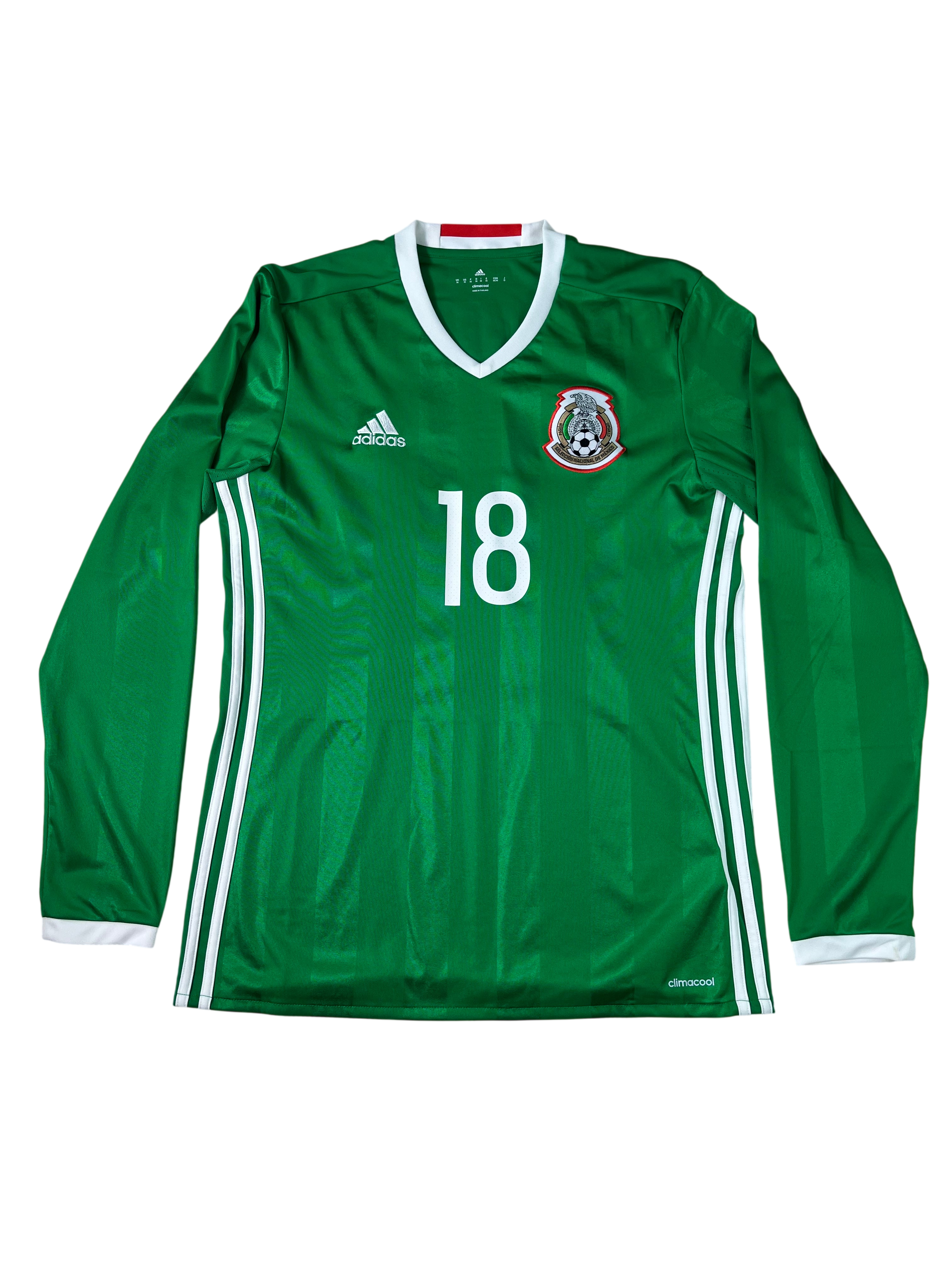 Jersey México Local 2016 2018 Manga Larga Andrés Guardado (M)