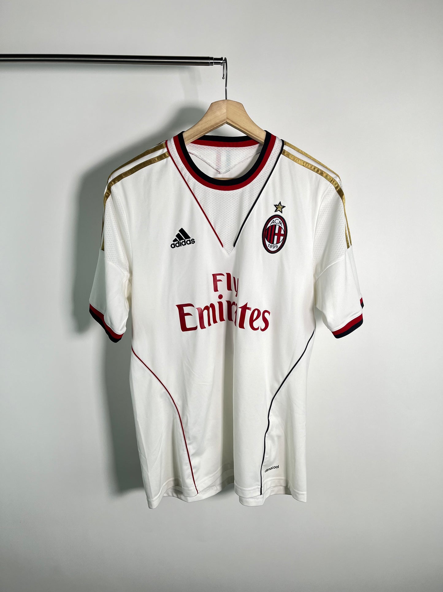 Jersey AC Milan Visita 2013 2014 Mario Balotelli (L)