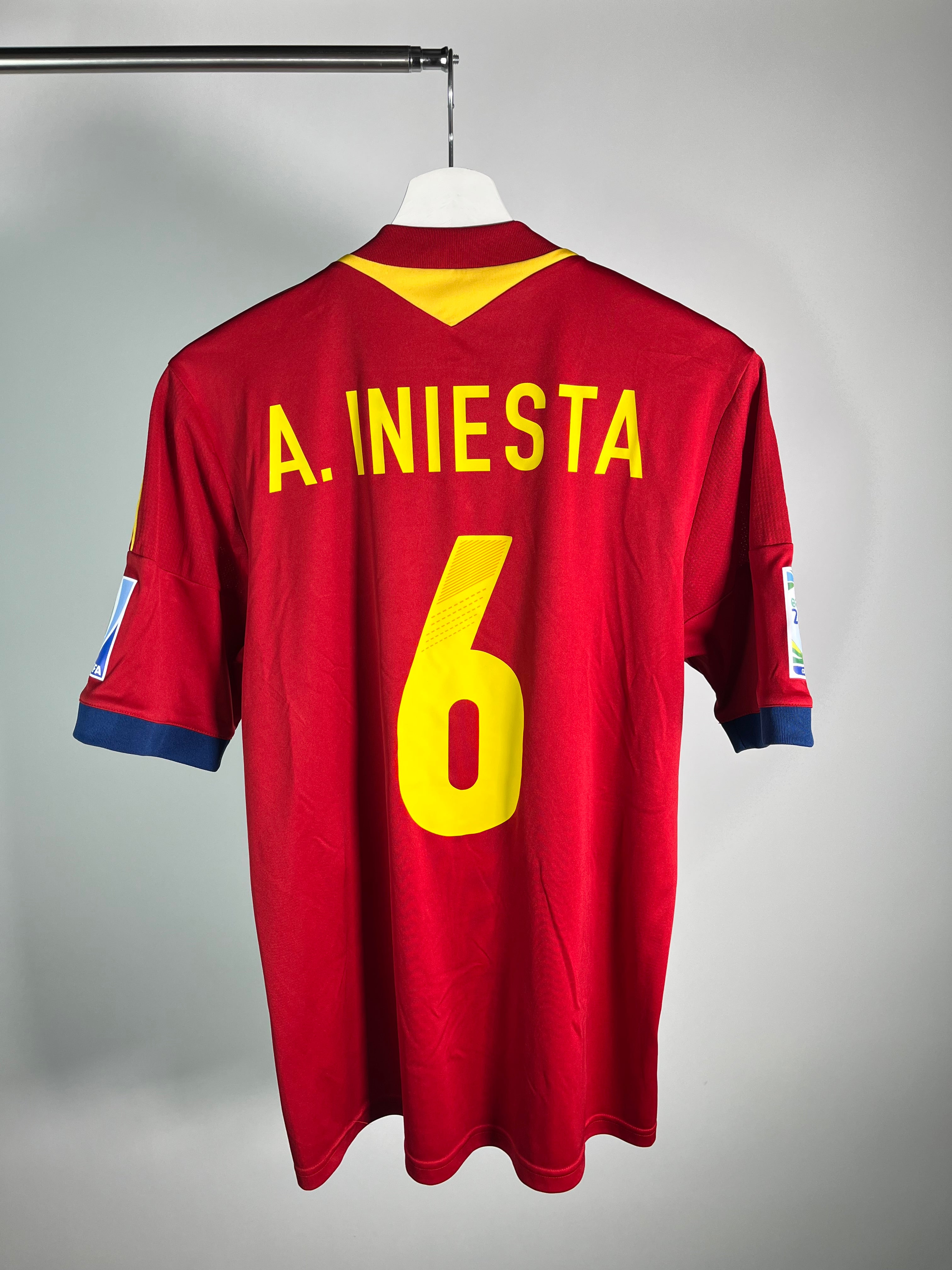 Jersey España Local 2013 2014 *Copa Confederaciones* Andrés Iniesta (S)