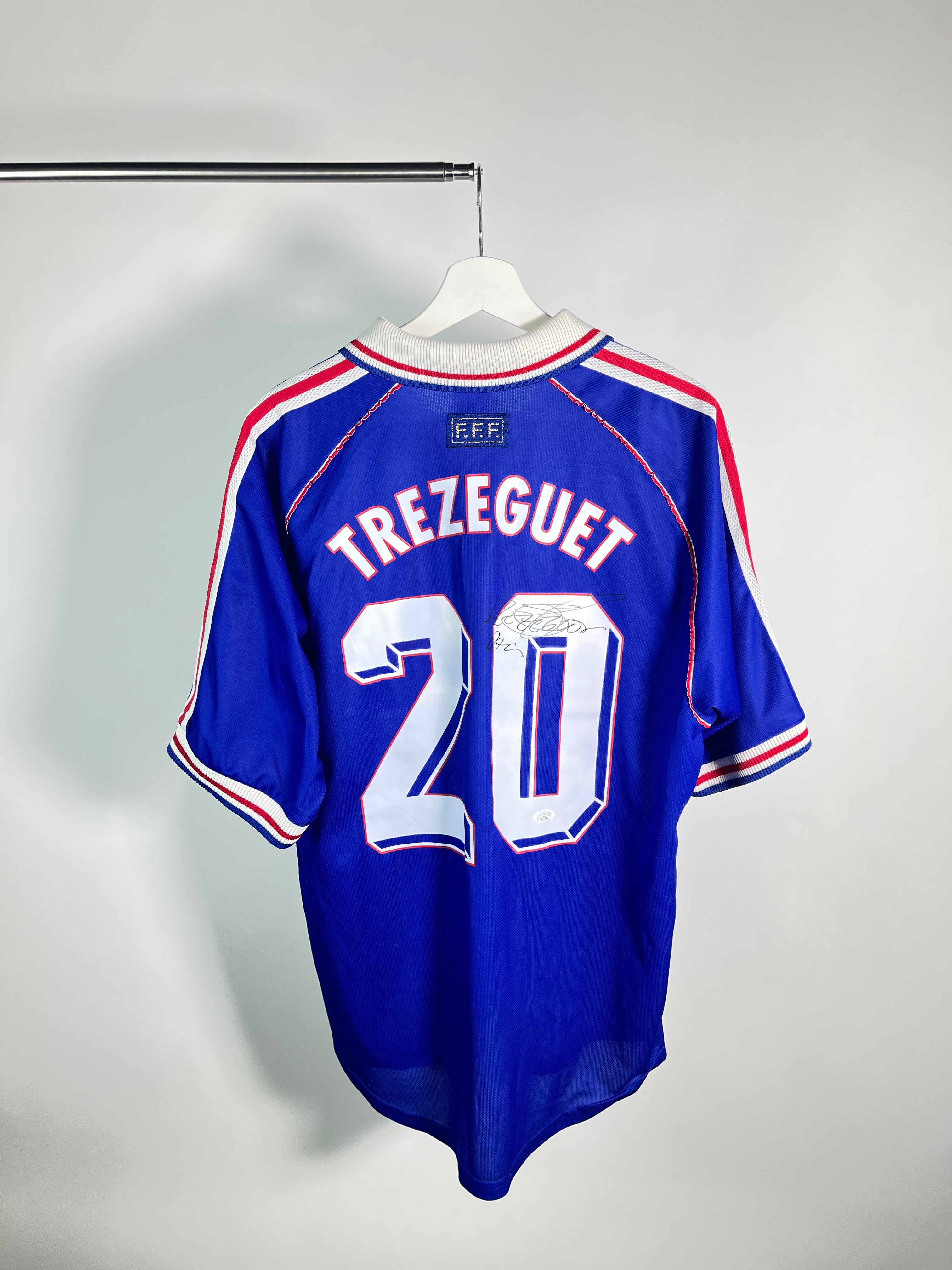 Jersey Francia Local 1998 2000 Autografiado David Trezeguet (L)