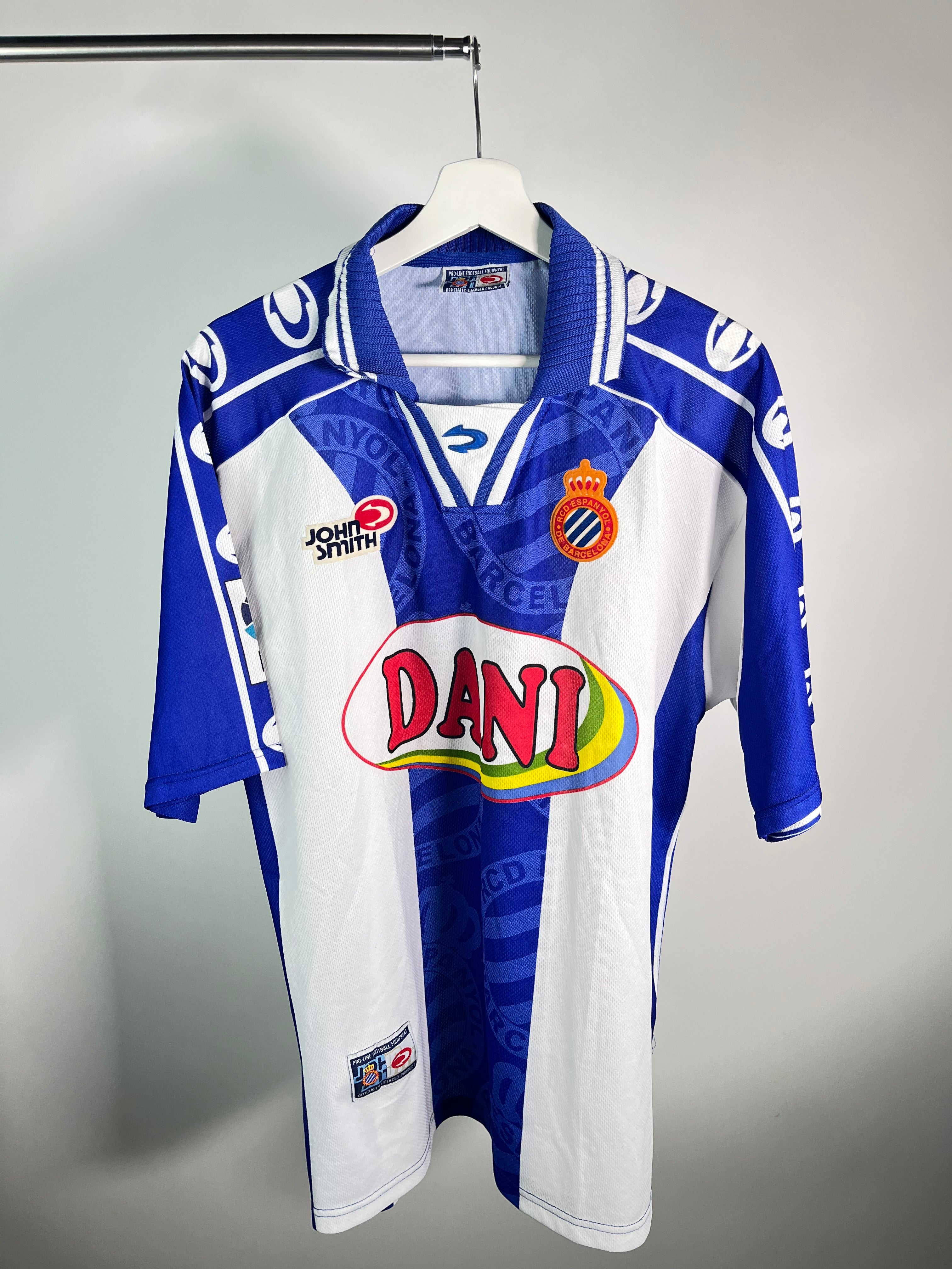 Jersey Espanyol de Barcelona Local 1999 2000 Mauricio Pochettino (L)