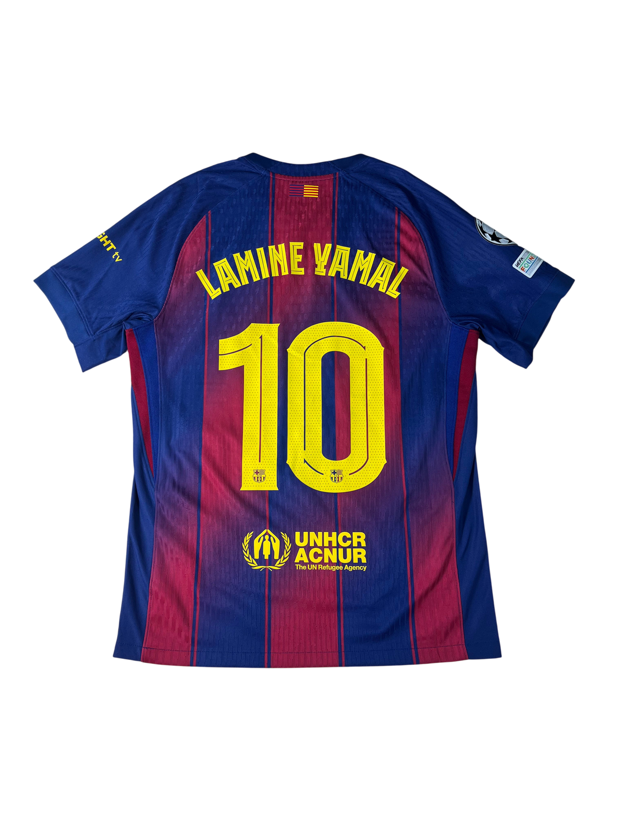 Jersey Barcelona Local *Champions League* 2025 2026 Versión Jugador Lamine Yamal (M)