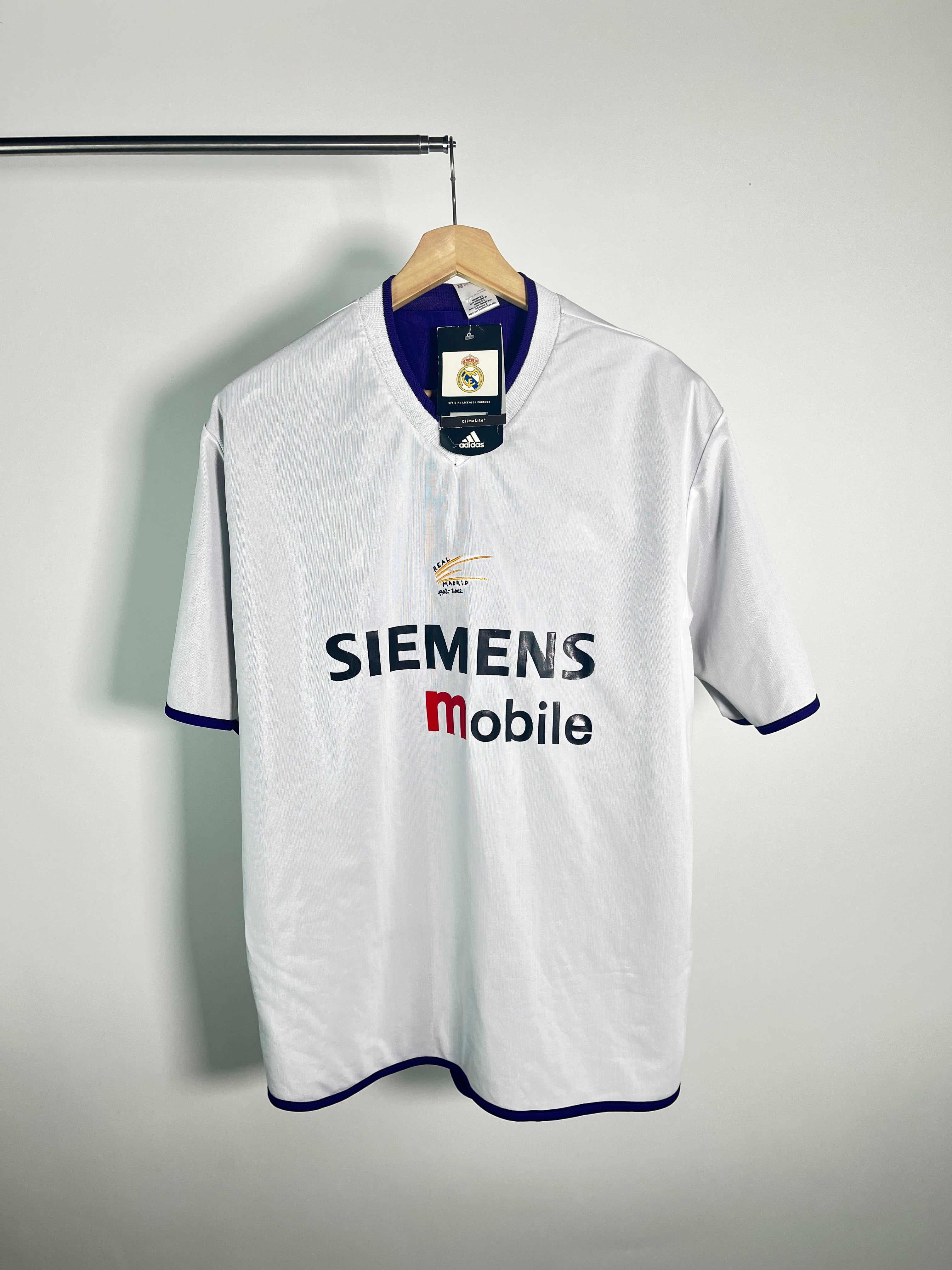 Jersey Real Madrid Tercera 2002 2003 *Edición Centenario C/Etiquetas* Ronaldo Nazario (XL)